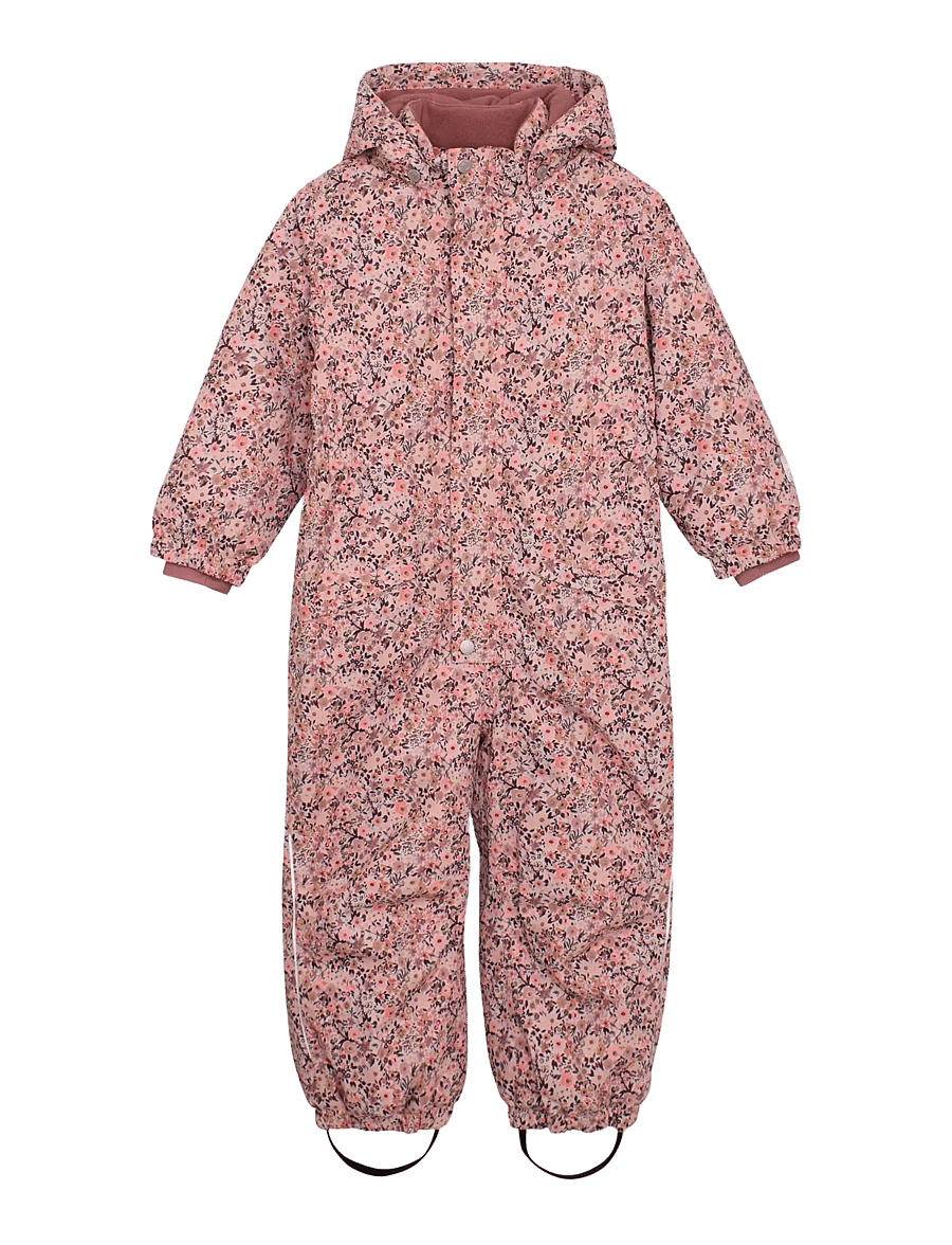 Minymo - Snow Suit AOP - snowsuit - peach whip - 0