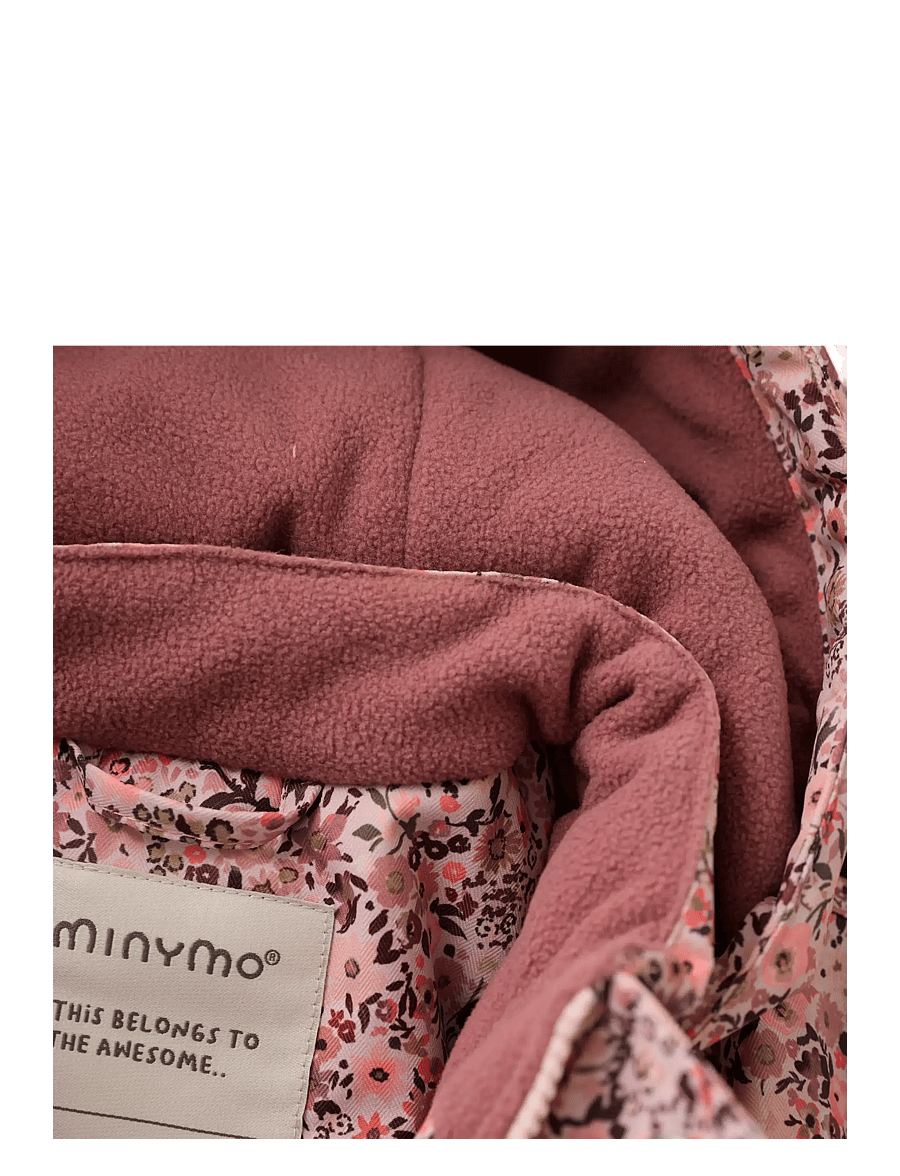 Minymo - Snow Suit AOP - snowsuit - peach whip - 3