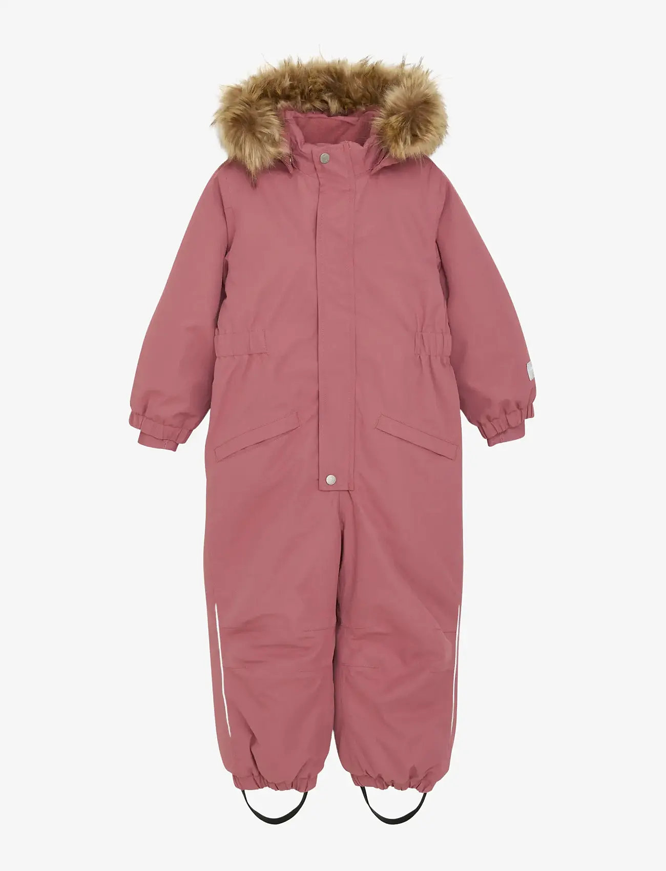 Minymo - Snow Suit w. Fur - vinteroveraller - withered rose - 1