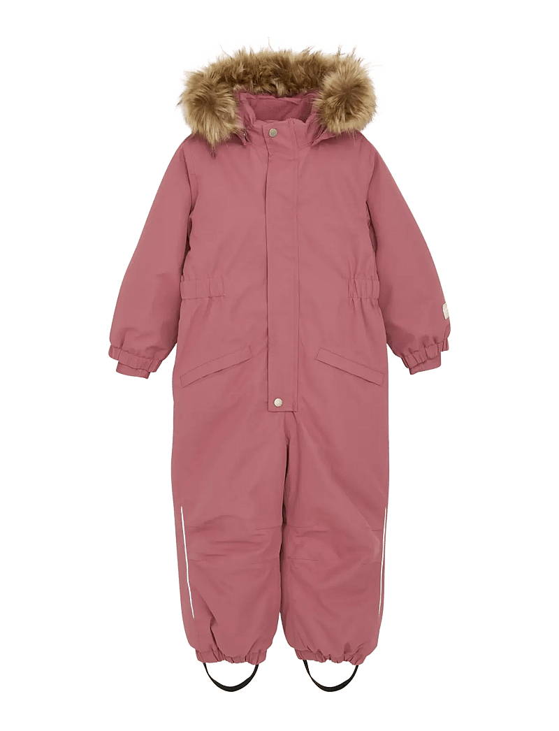 Minymo - Snow Suit w. Fur - vinteroveraller - withered rose - 1