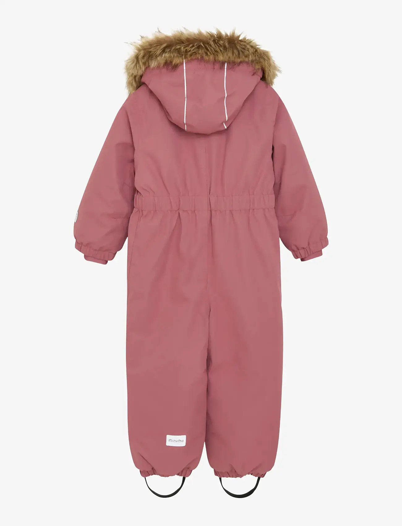Minymo - Snow Suit w. Fur - vinteroveraller - withered rose - 2