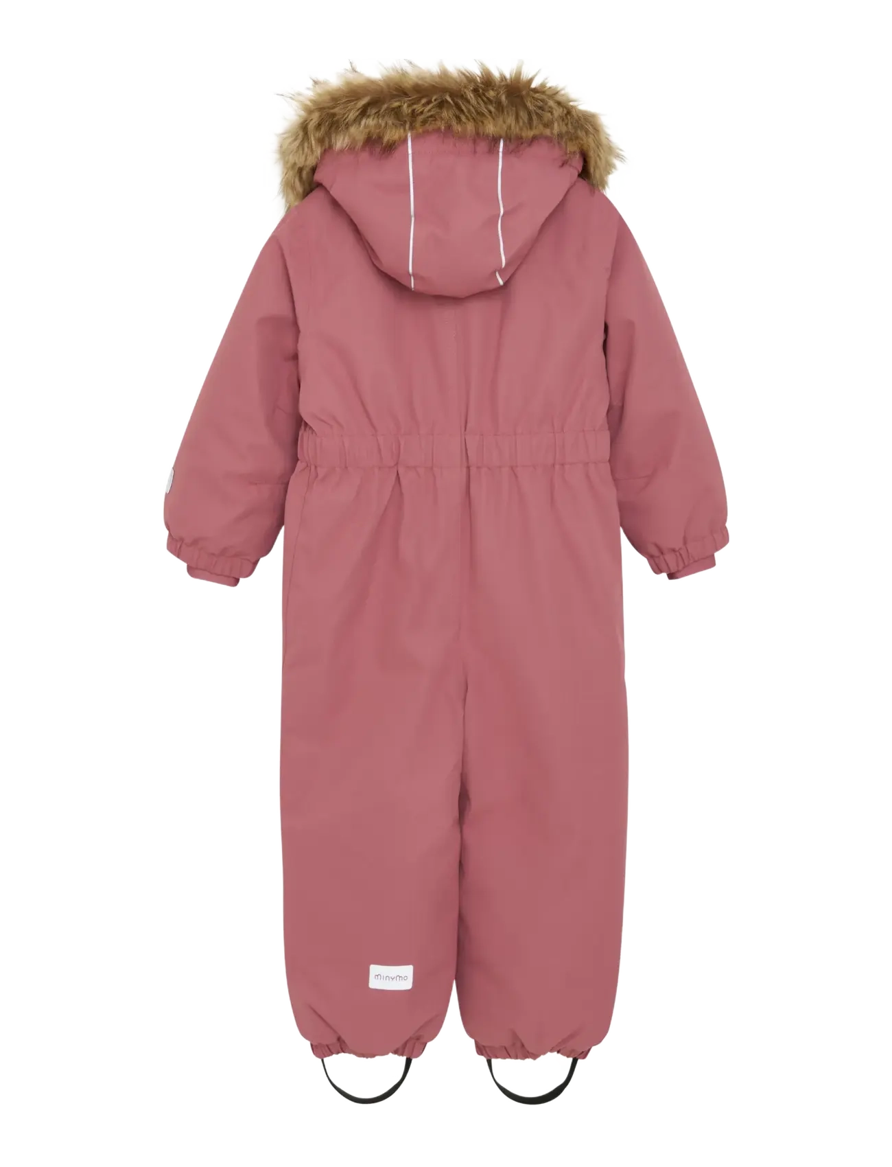 Minymo - Snow Suit w. Fur - snowsuit - withered rose - 2