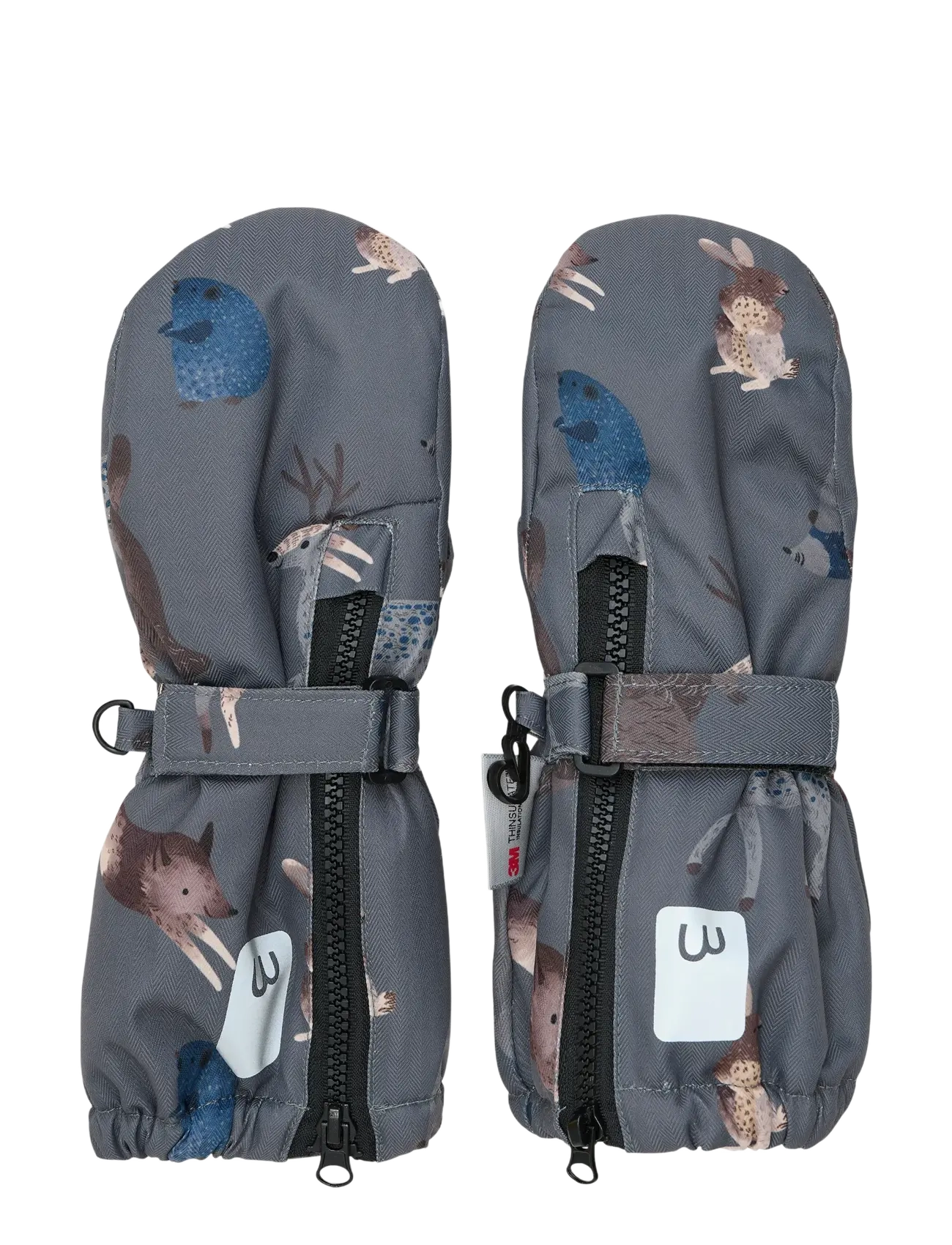 Minymo Mittens, 45812, Grey, Handsker Og Vanter > Vanter, Børn