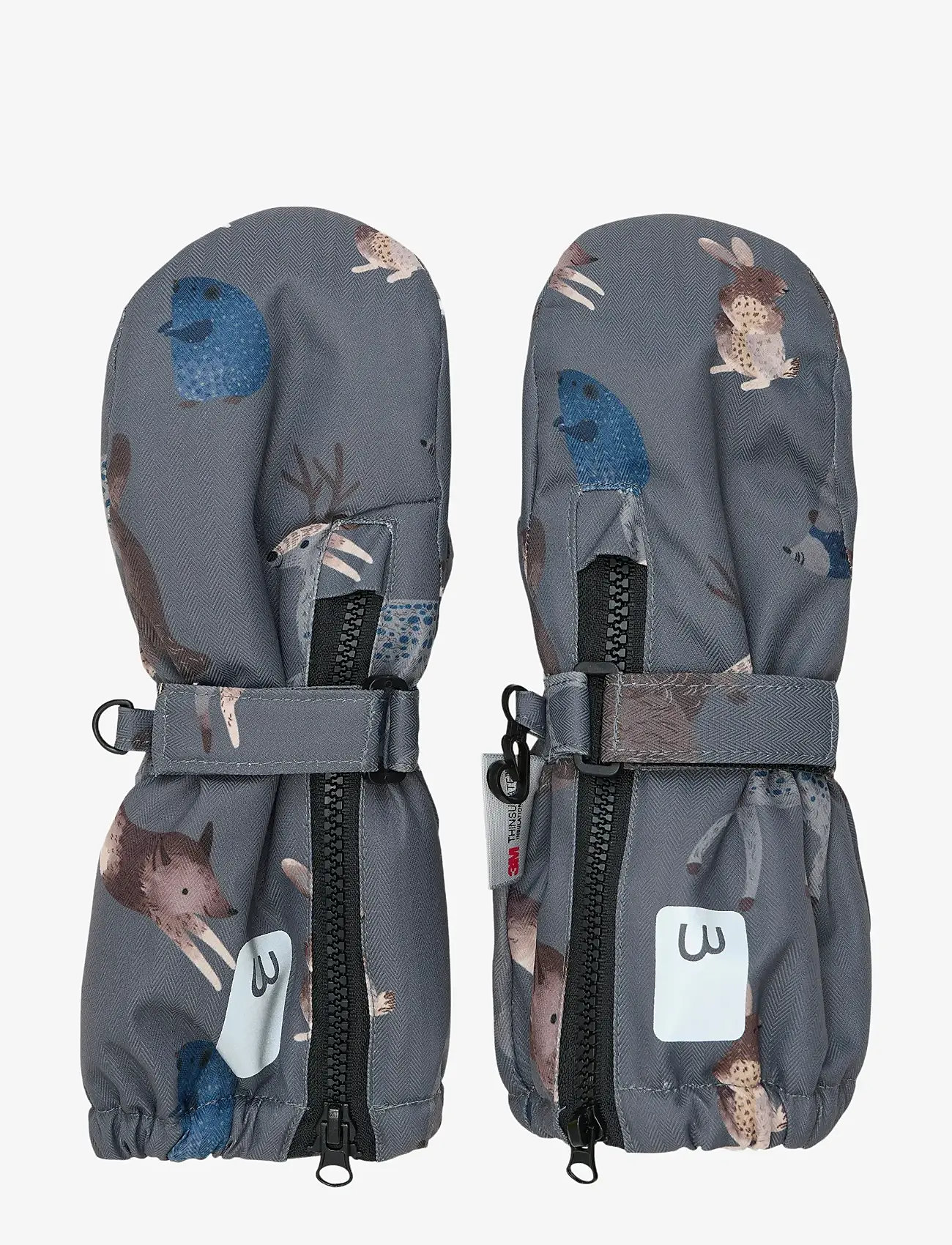 Minymo - Mittens - handschuhe - dark gull grey - 0