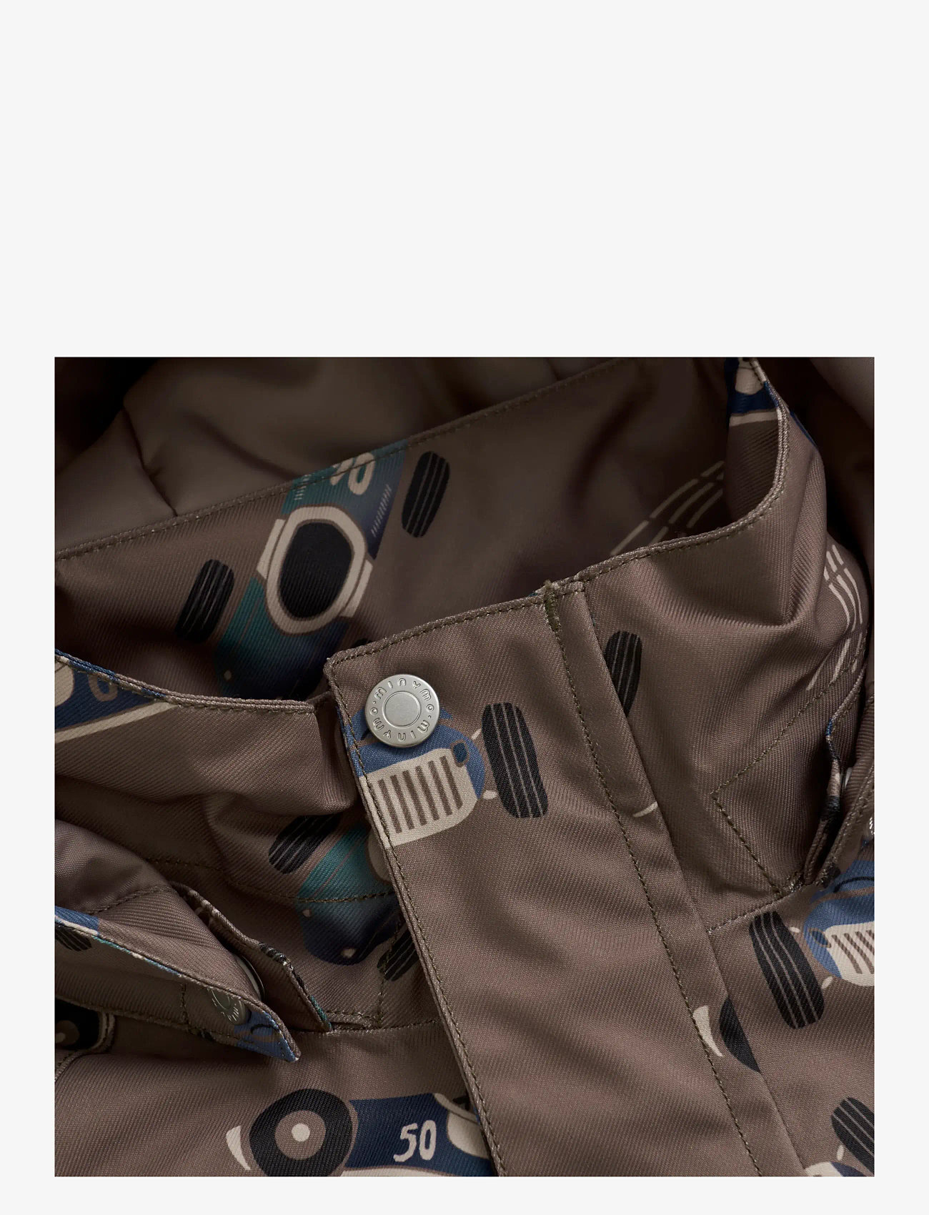 Minymo - Snow Jacket AOP - suusajoped - caribou - 3