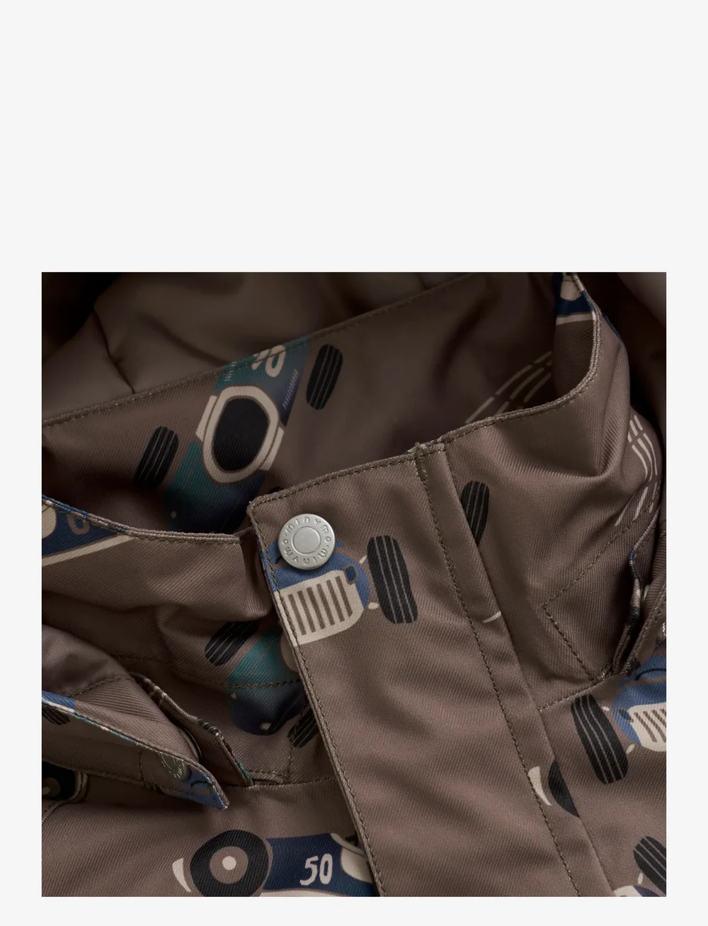 Minymo - Snow Jacket AOP - skijakker - caribou - 3