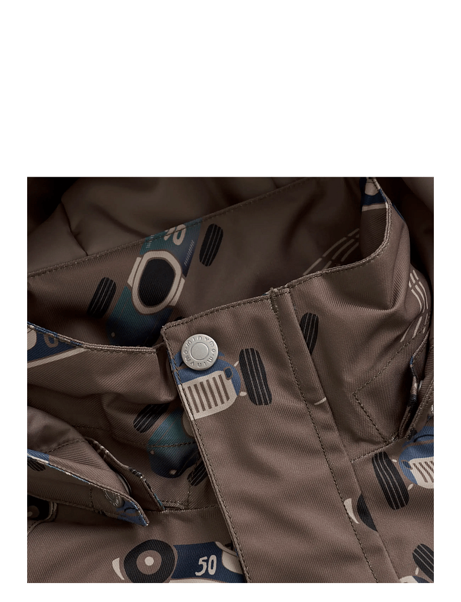 Minymo - Snow Jacket AOP - ski jackets - caribou - 3