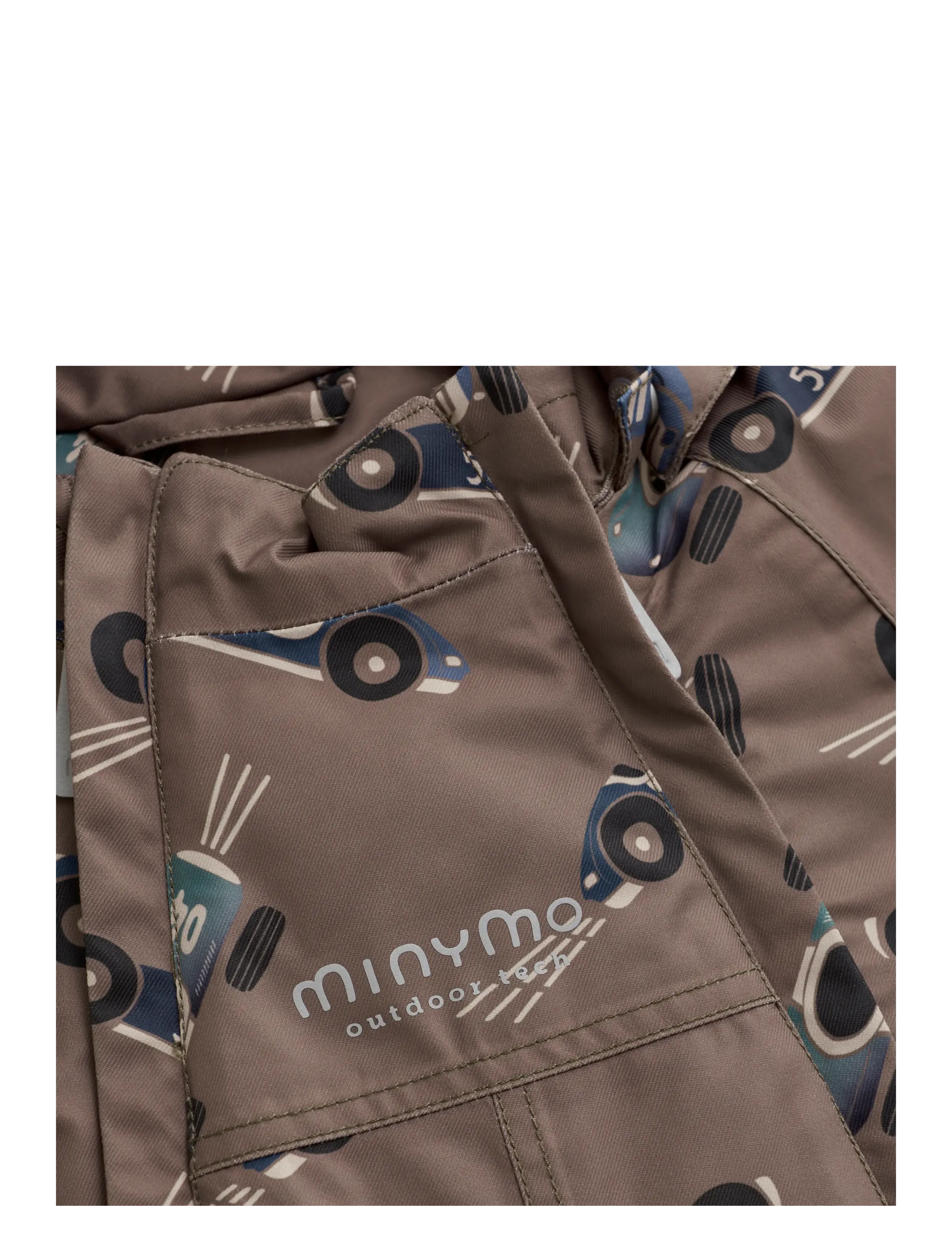 Minymo - Snow Jacket AOP - overtøj - caribou - 4