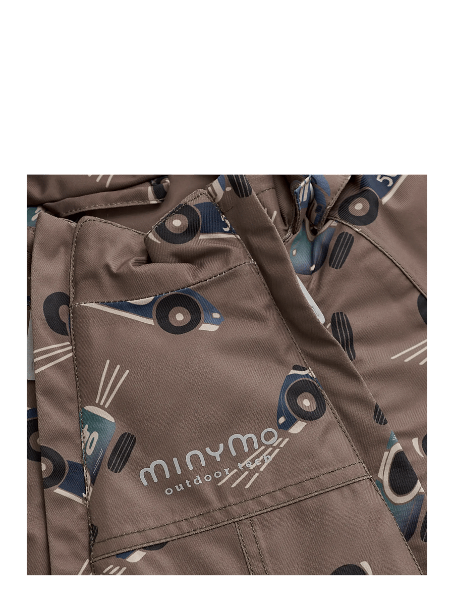Minymo - Snow Jacket AOP - ski jackets - caribou - 4