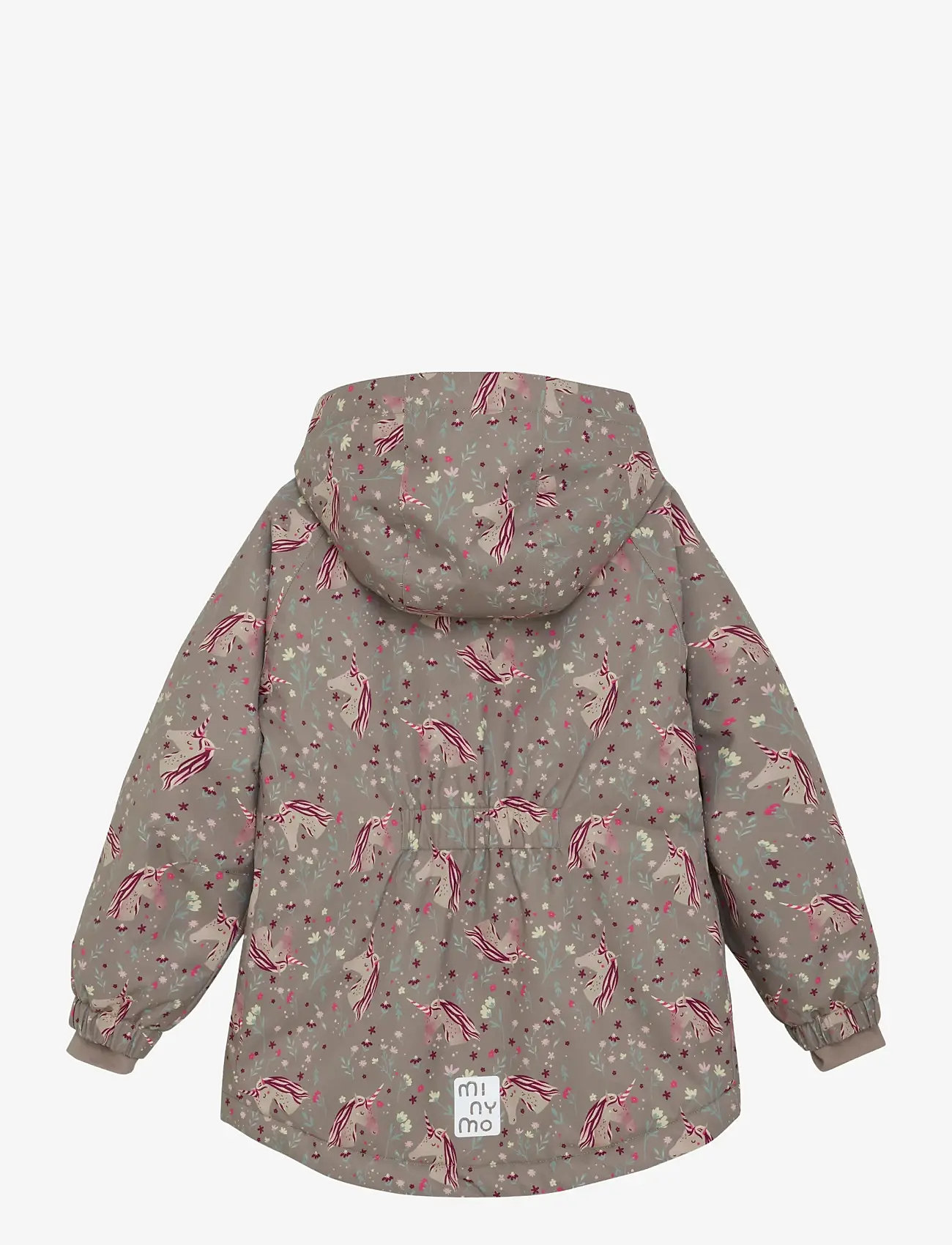Minymo - Snow Jacket AOP - jacken & mäntel - roasted cashew - 1