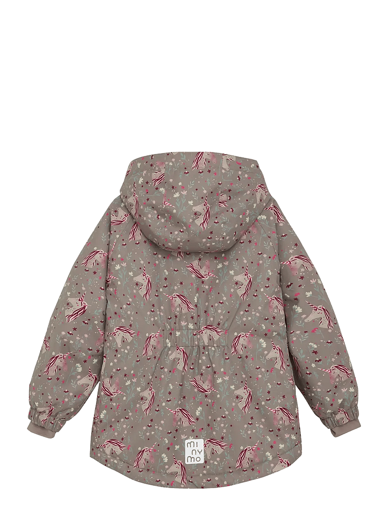 Minymo - Snow Jacket AOP - suusajoped - roasted cashew - 1