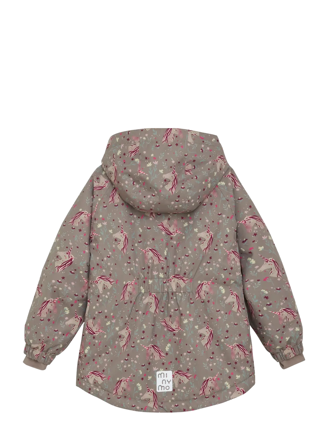 Minymo - Snow Jacket AOP - outerwear - roasted cashew - 1