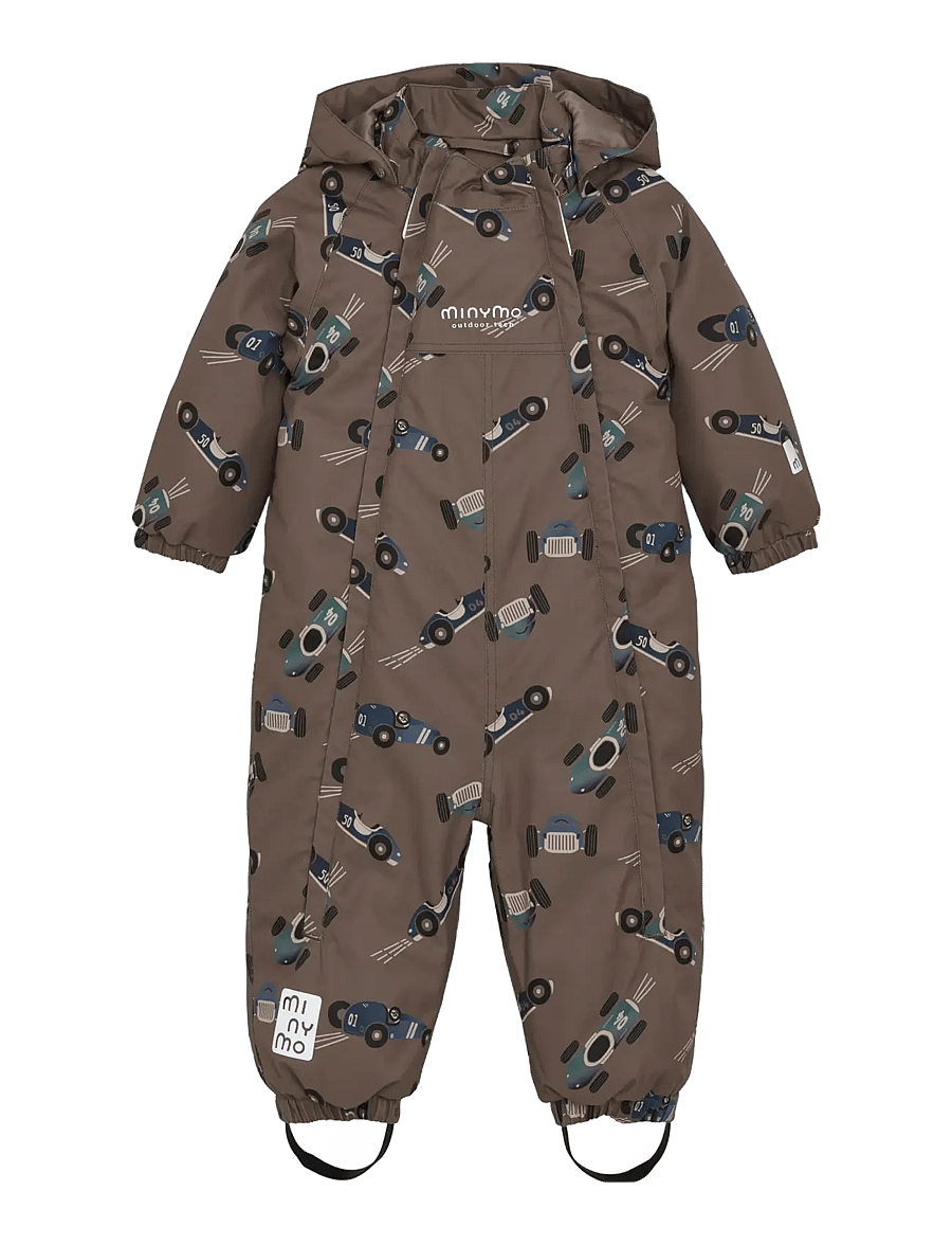 Minymo - Snow Suit AOP - ziemas kombinezoni - caribou - 1