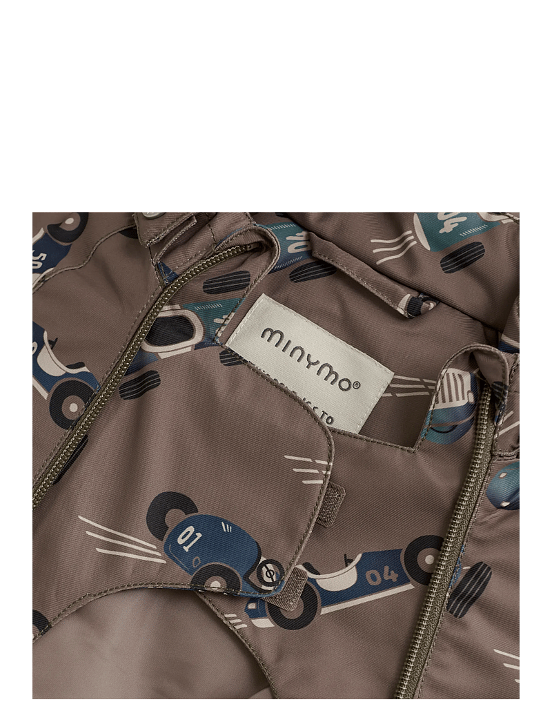 Minymo - Snow Suit AOP - talvihaalarit - caribou - 3