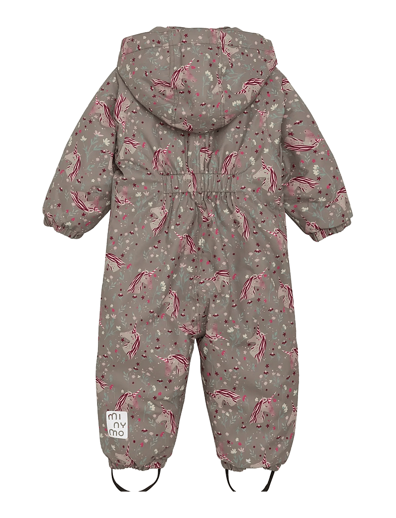 Minymo - Snow Suit AOP - vinteroveraller - roasted cashew - 2