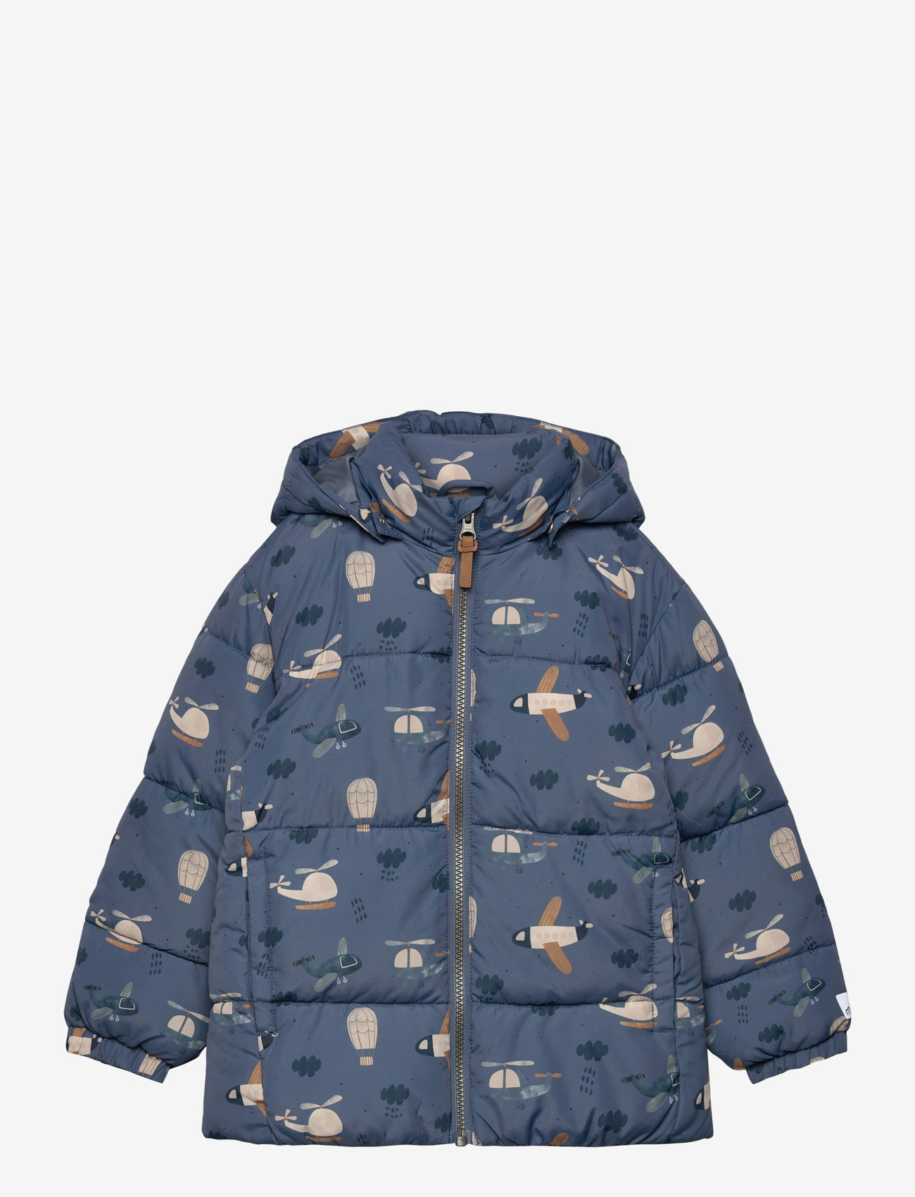 Minymo - Quilted Jacket AOP - herbstjacken - china blue - 0