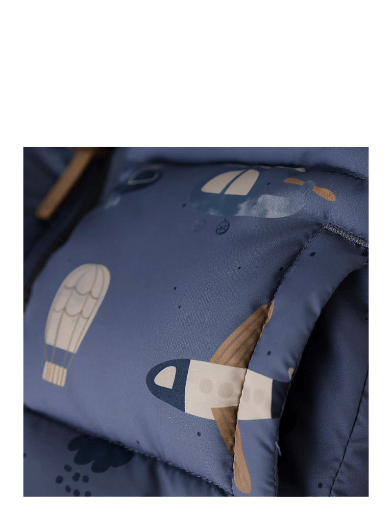 Minymo - Quilted Jacket AOP - quiltede jakker - china blue - 2