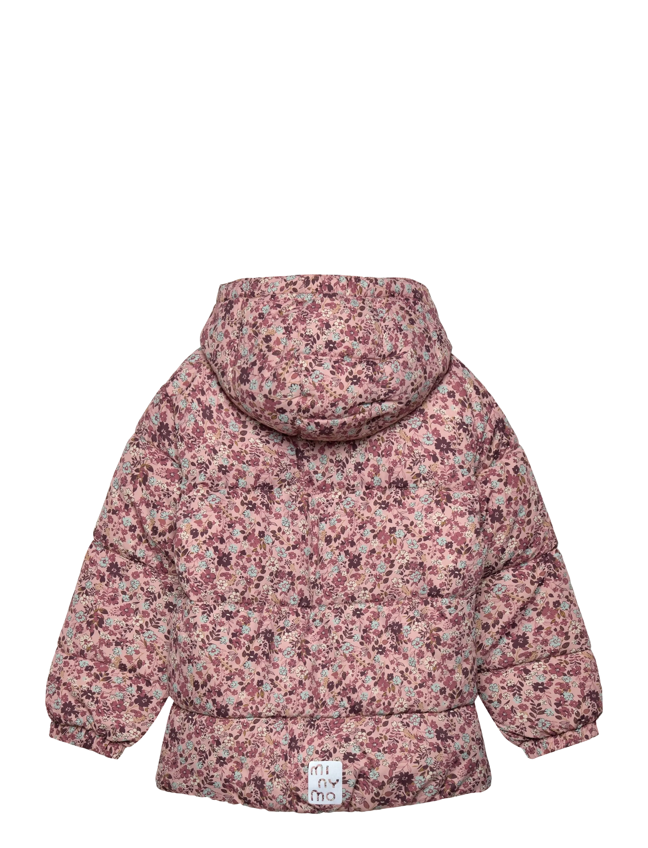Minymo - Quilted Jacket AOP - høstjakker - misty rose - 2