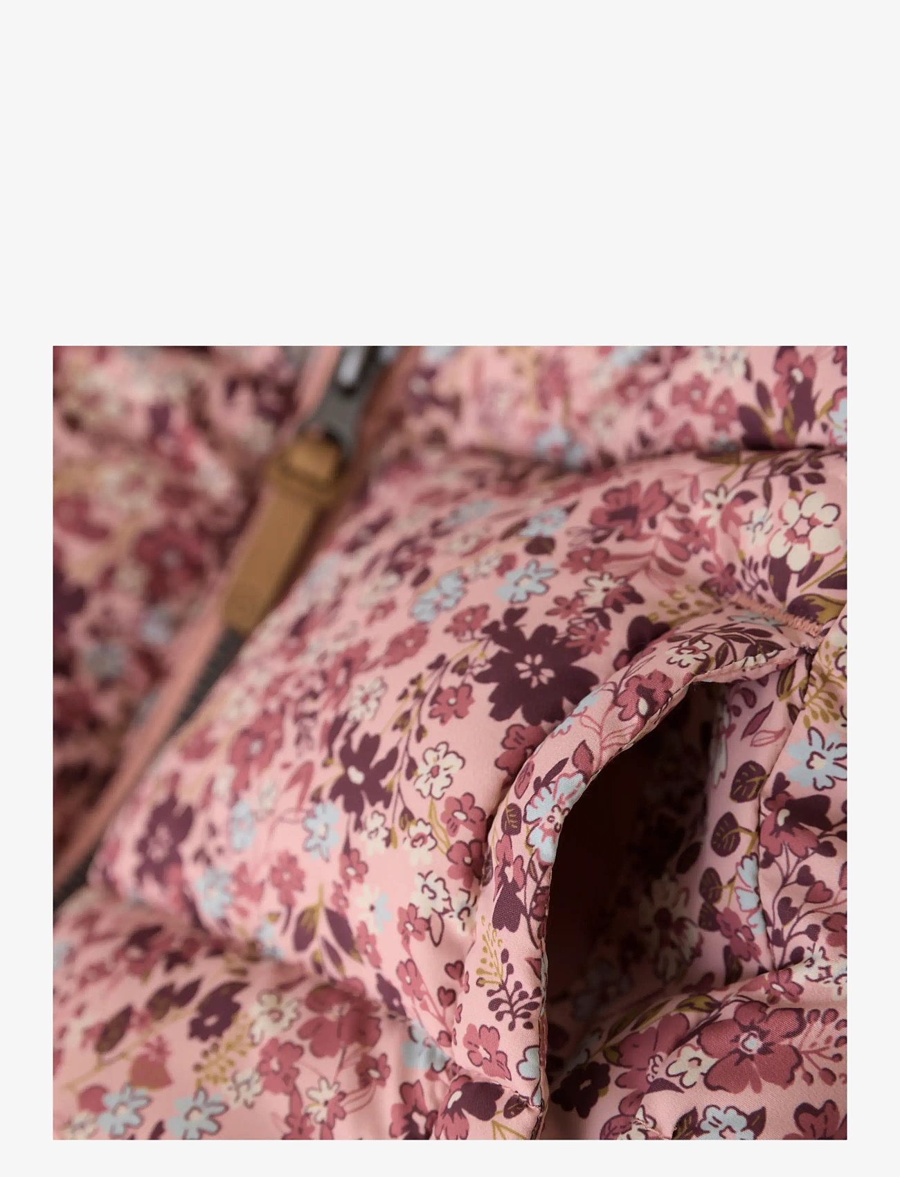 Minymo - Quilted Jacket AOP - quiltede jakker - misty rose - 3