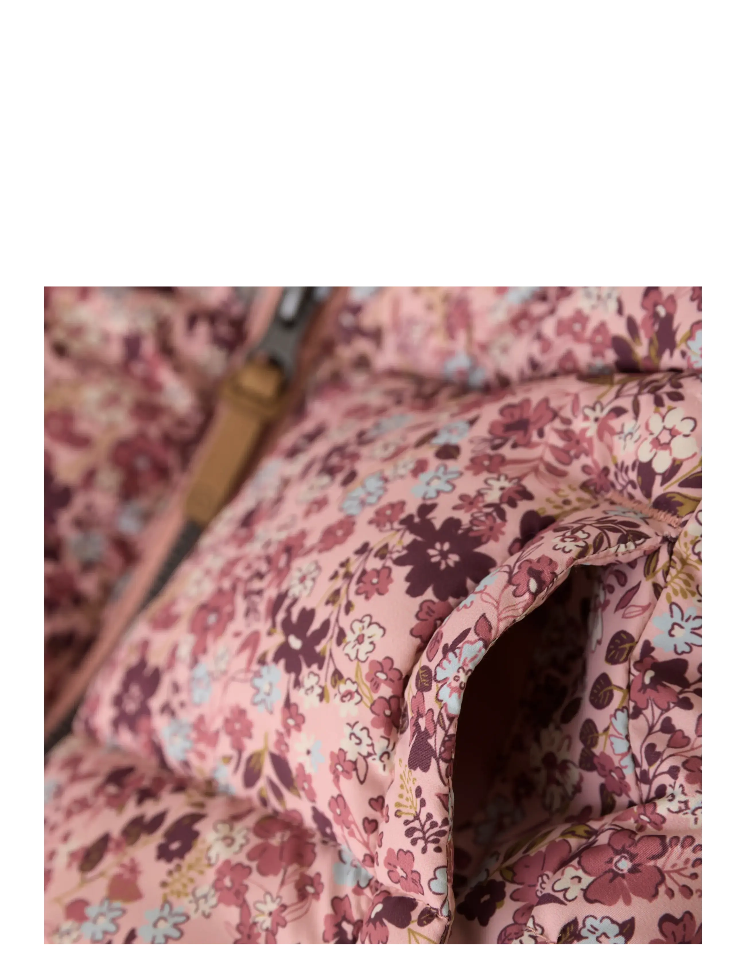 Minymo - Quilted Jacket AOP - høstjakker - misty rose - 3