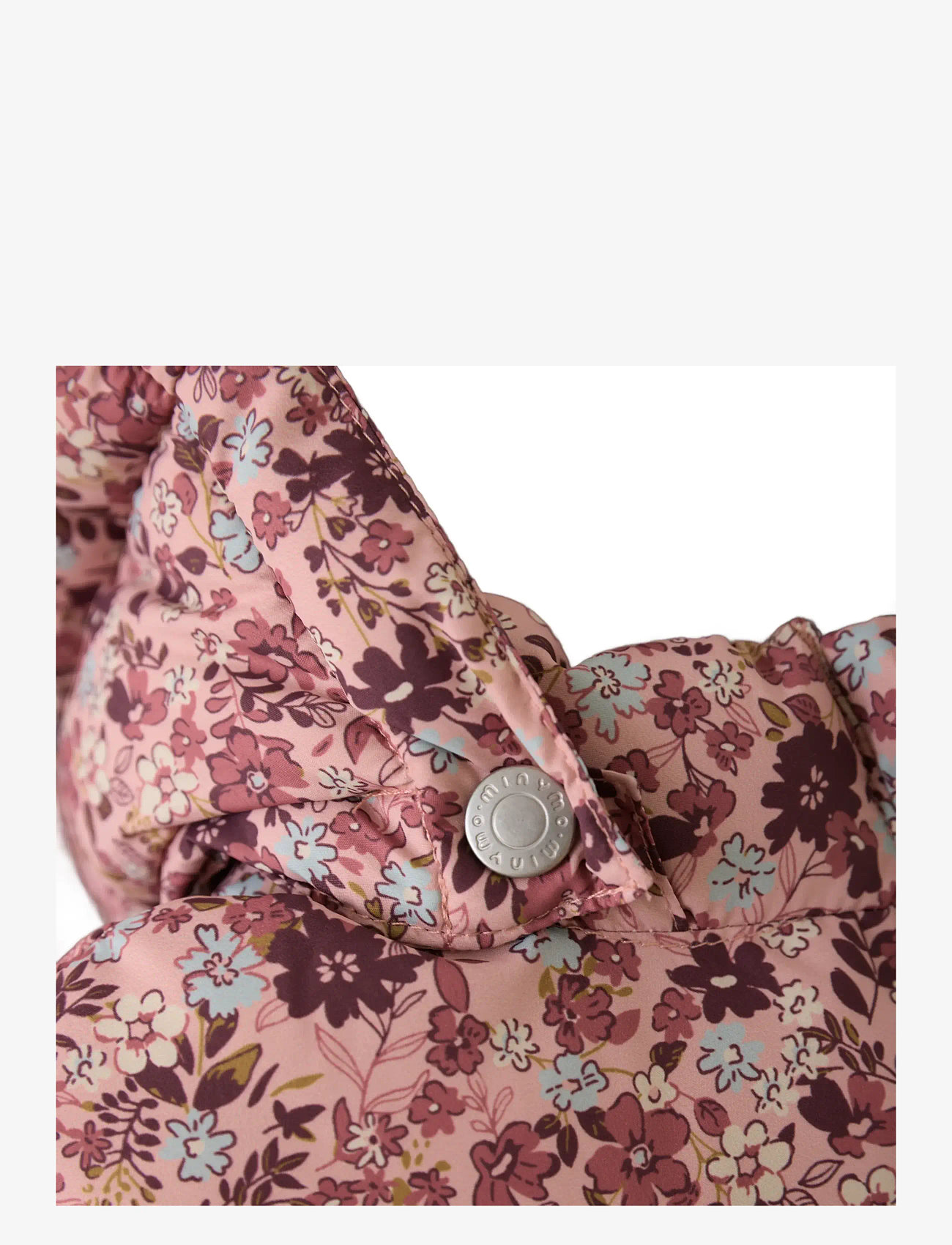 Minymo - Quilted Jacket AOP - quiltede jakker - misty rose - 4