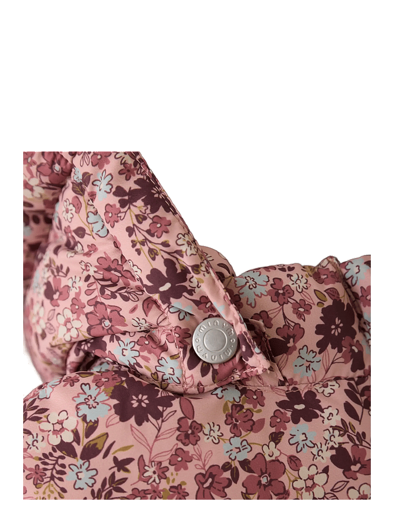 Minymo - Quilted Jacket AOP - quiltede jakker - misty rose - 4
