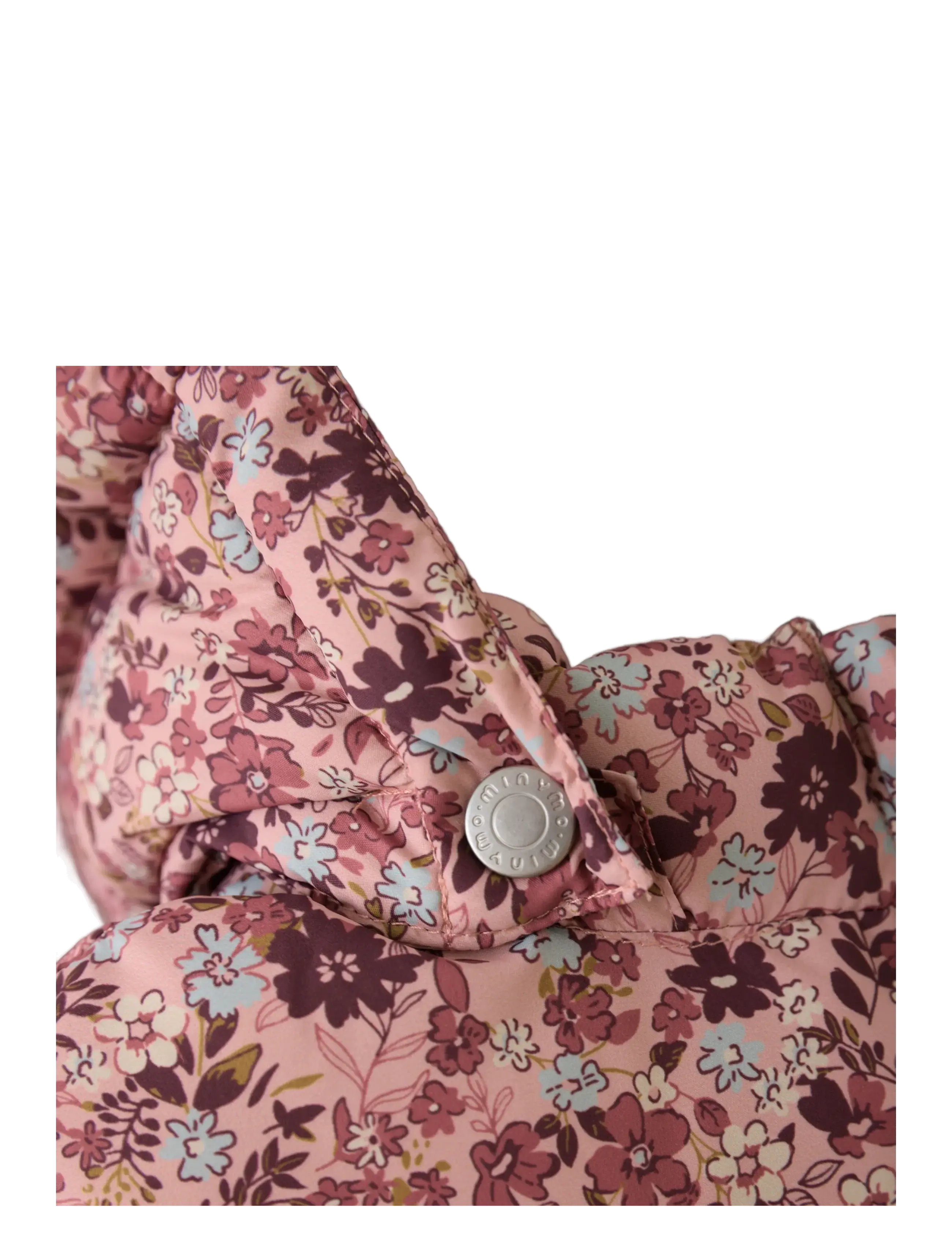 Minymo - Quilted Jacket AOP - høstjakker - misty rose - 4