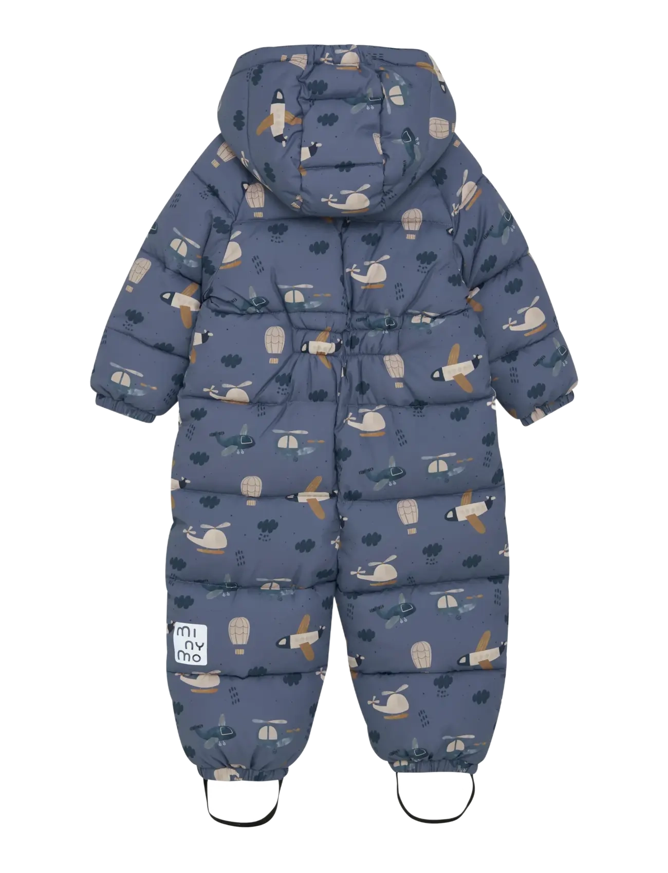 Minymo - Quilted Suit AOP - overaller - china blue - 2
