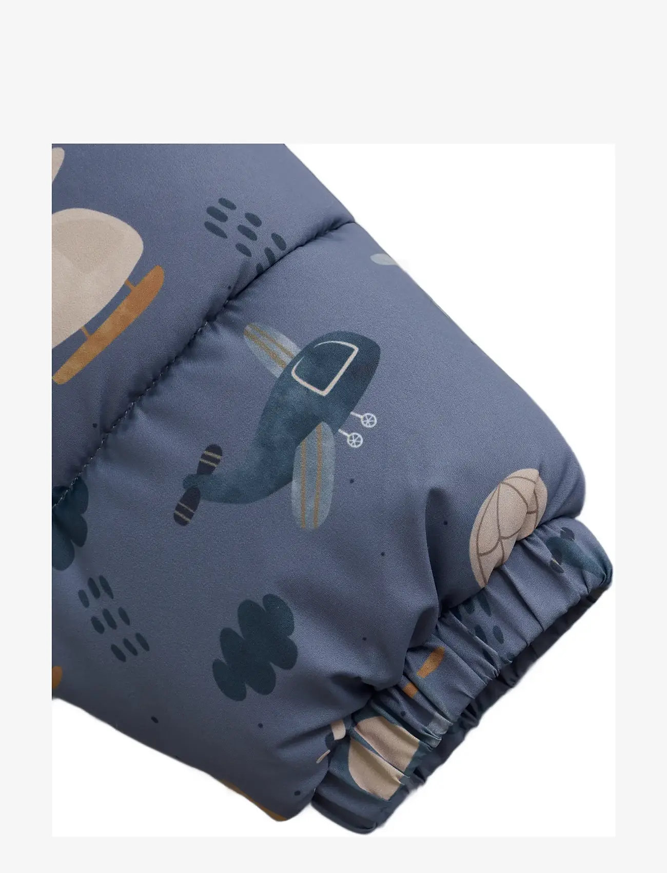 Minymo - Quilted Suit AOP - vinteroveraller - china blue - 4