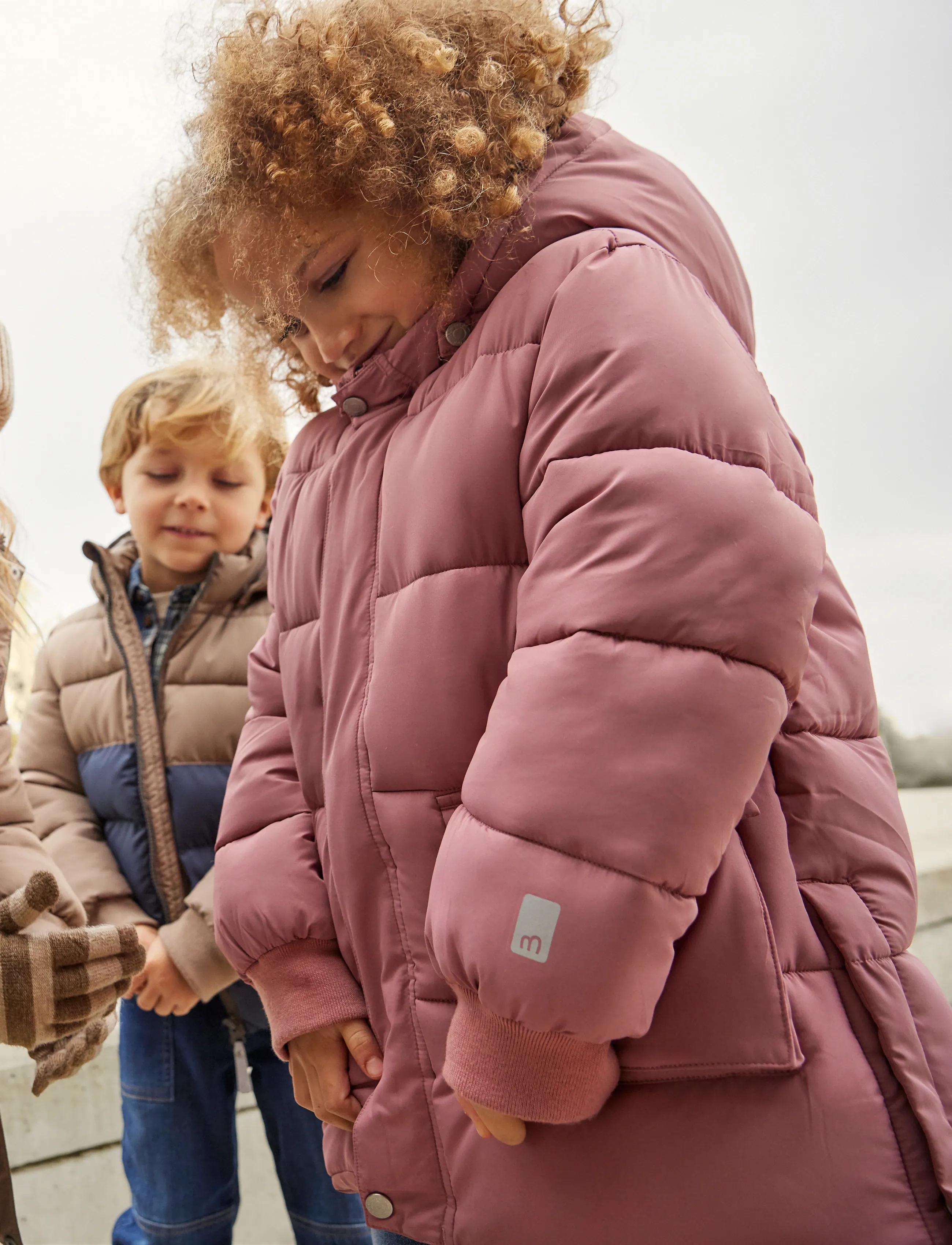 Minymo - Quilted Long Jacket - quiltede jakker - withered rose - 3
