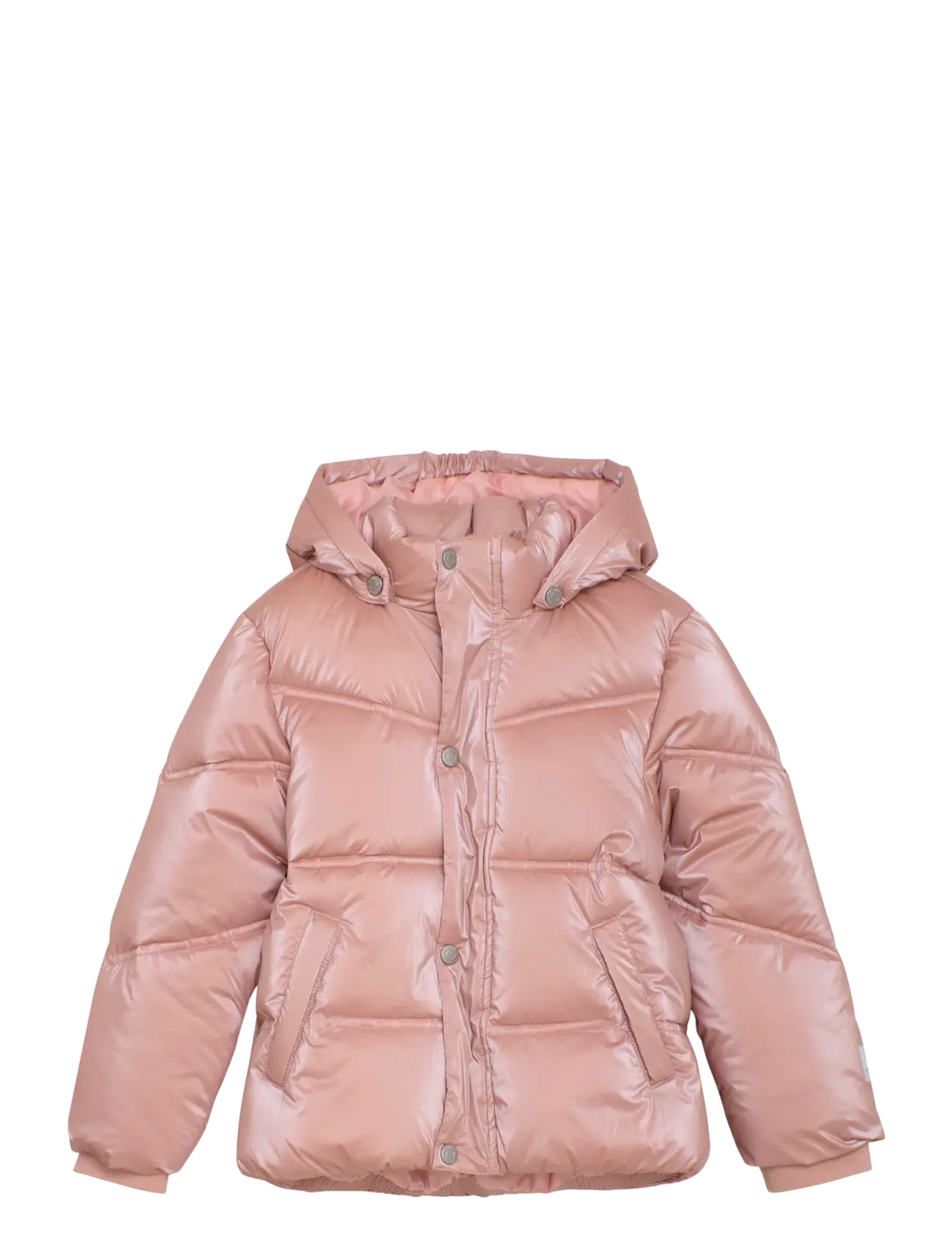 Minymo Quilted Shiny Jacket, 128, Jackets & Coats, Rosa - Jackets, Kinder