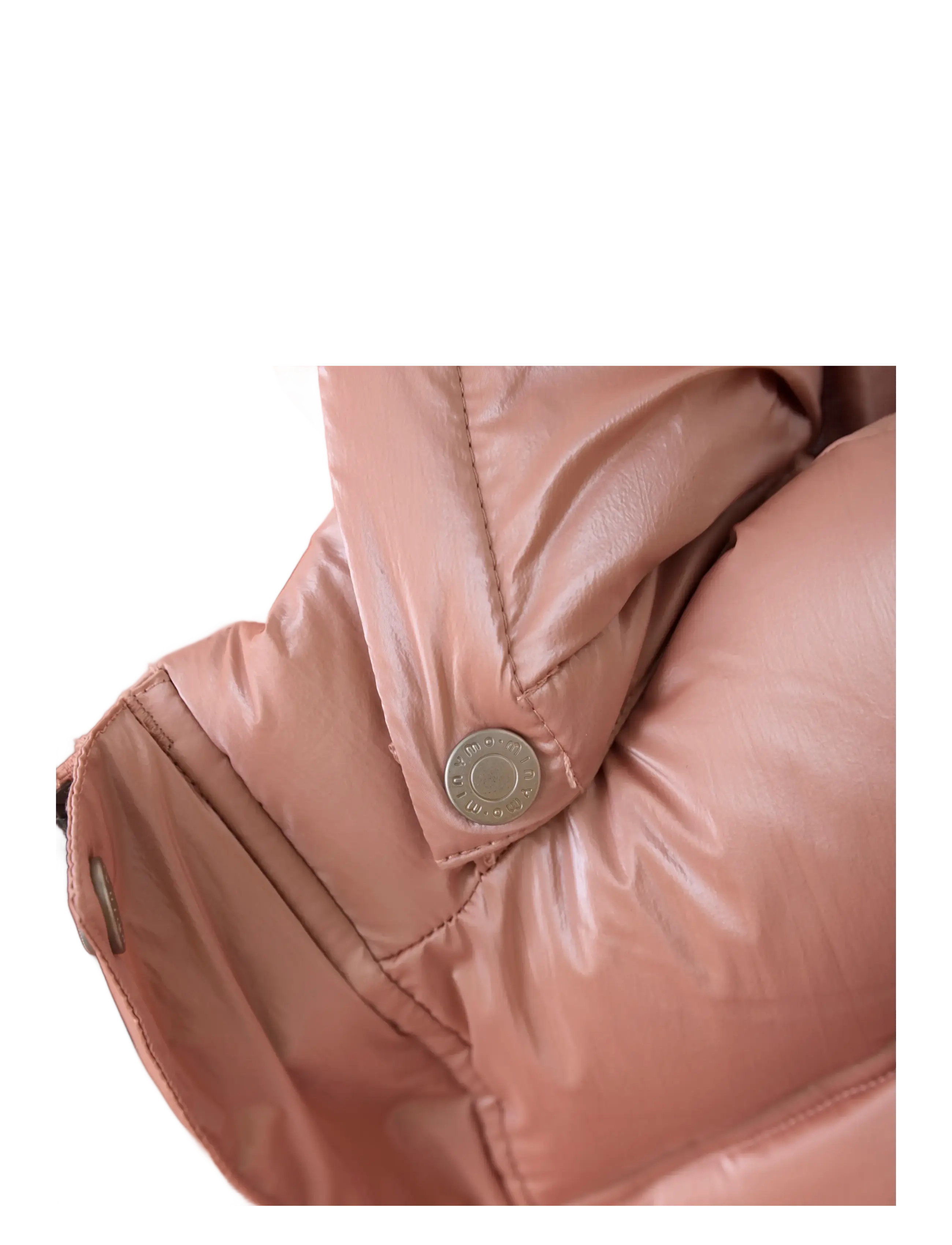 Minymo - Quilted Shiny Jacket - sügisjakid - misty rose - 2