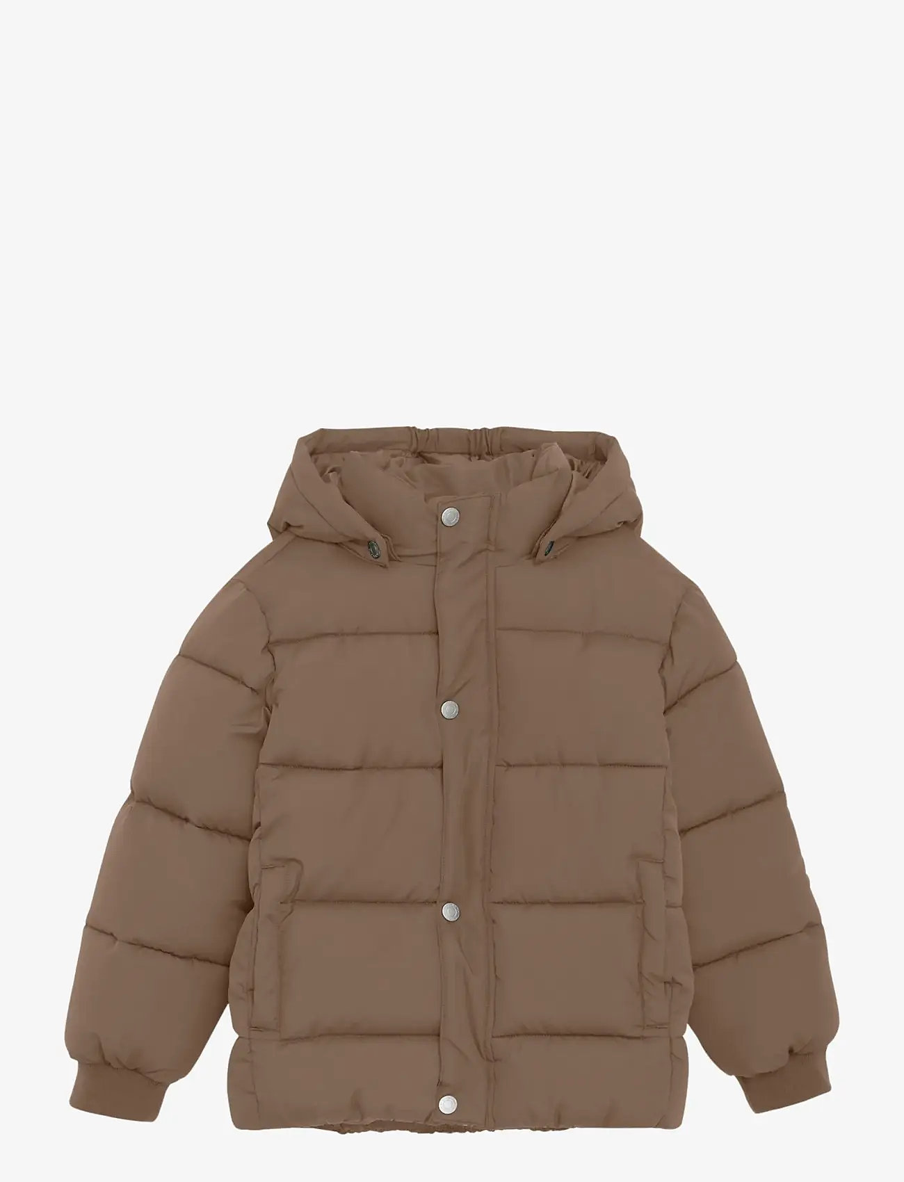 Minymo - Quilted Jacket Solid - dunjackor & fodrade jackor - caribou - 1