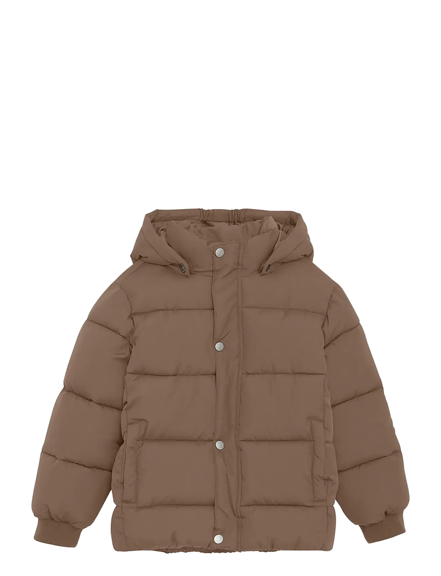 Minymo - Quilted Jacket Solid - winterjas - caribou - 1