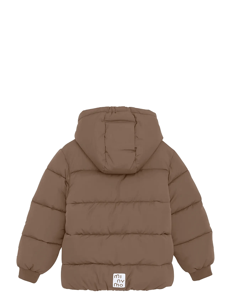 Minymo - Quilted Jacket Solid - talvejope - caribou - 2