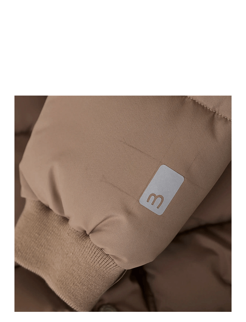 Minymo - Quilted Jacket Solid - talvejope - caribou - 3