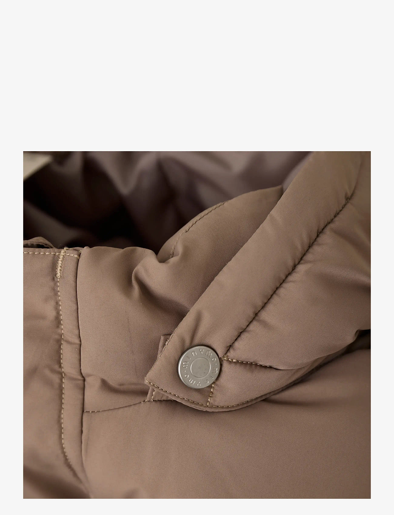 Minymo - Quilted Jacket Solid - dunjackor & fodrade jackor - caribou - 4