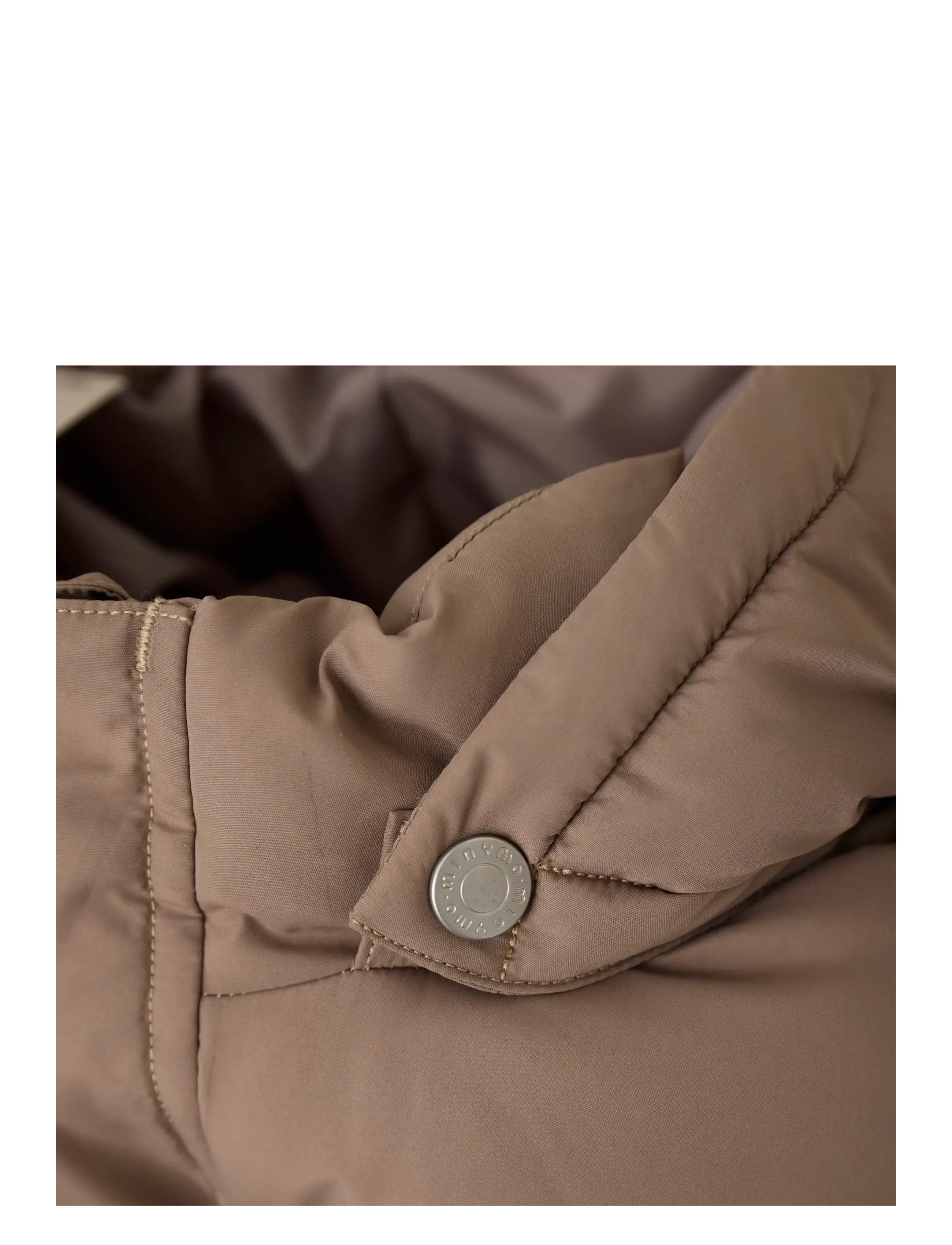Minymo - Quilted Jacket Solid - dunjackor & fodrade jackor - caribou - 4