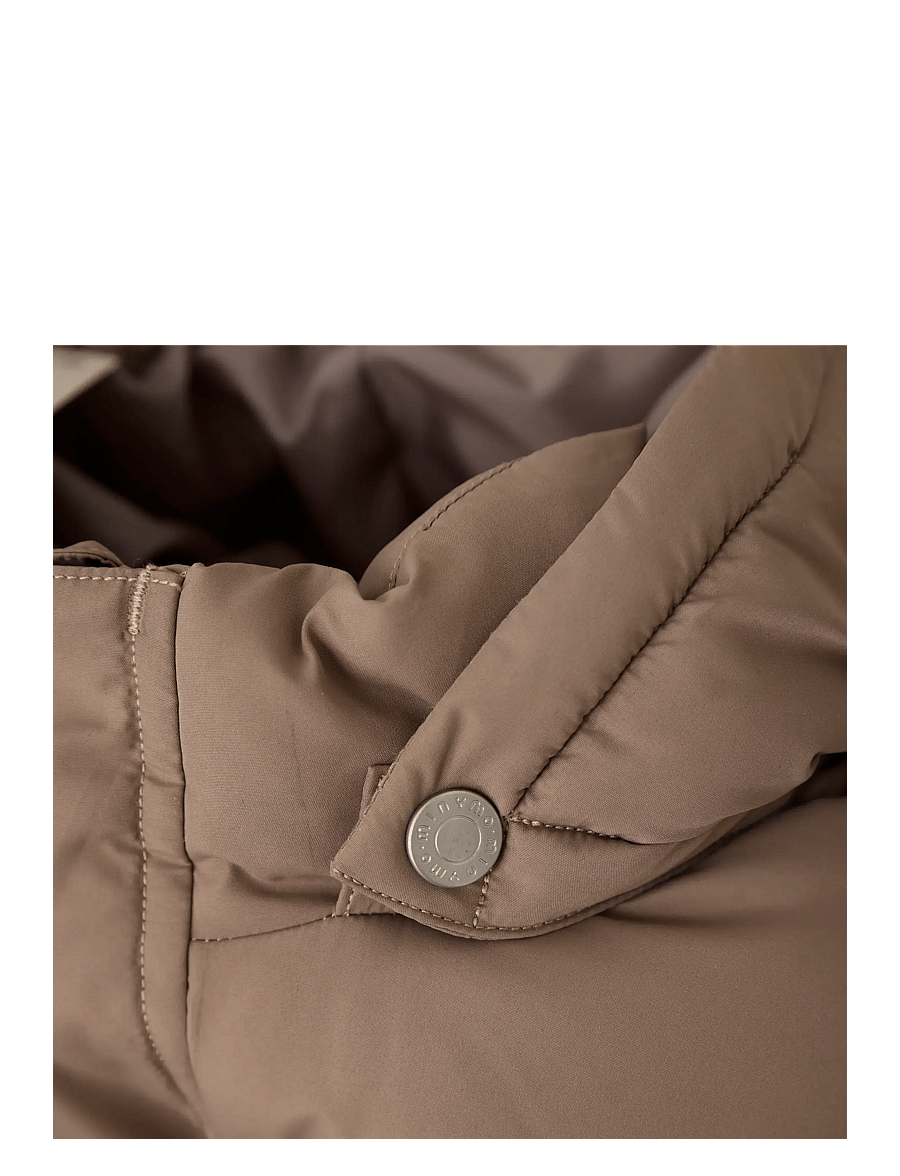 Minymo - Quilted Jacket Solid - winterjas - caribou - 4
