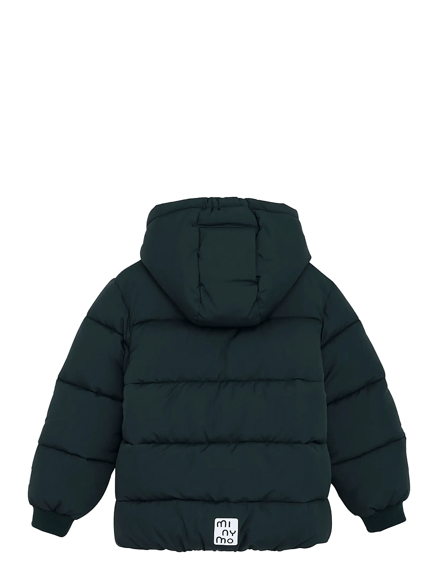 Minymo - Quilted Jacket Solid - talvejope - darkest spruce - 1