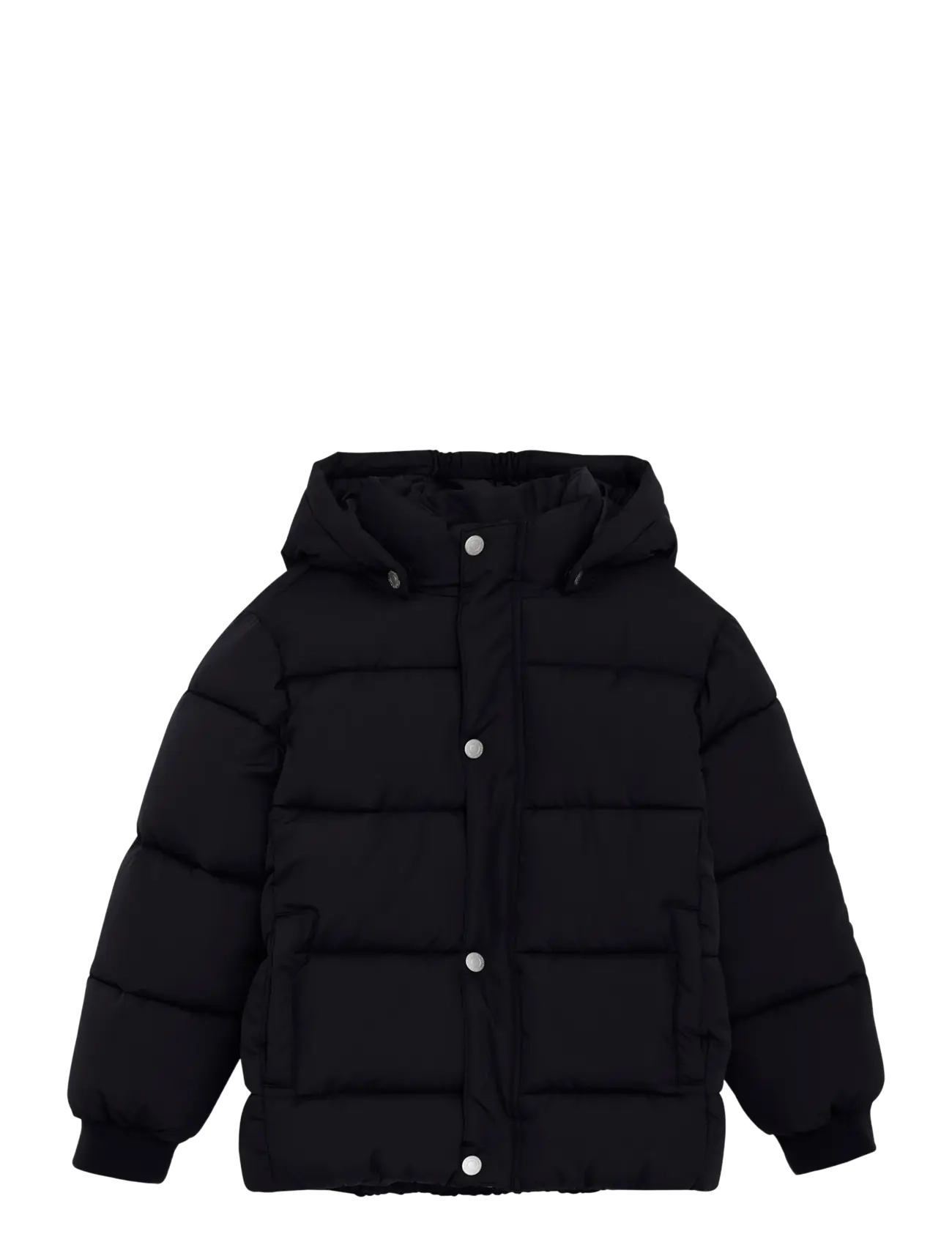 MINYMO Quilted Jacke Solid Schwarz - 128 - Kinder