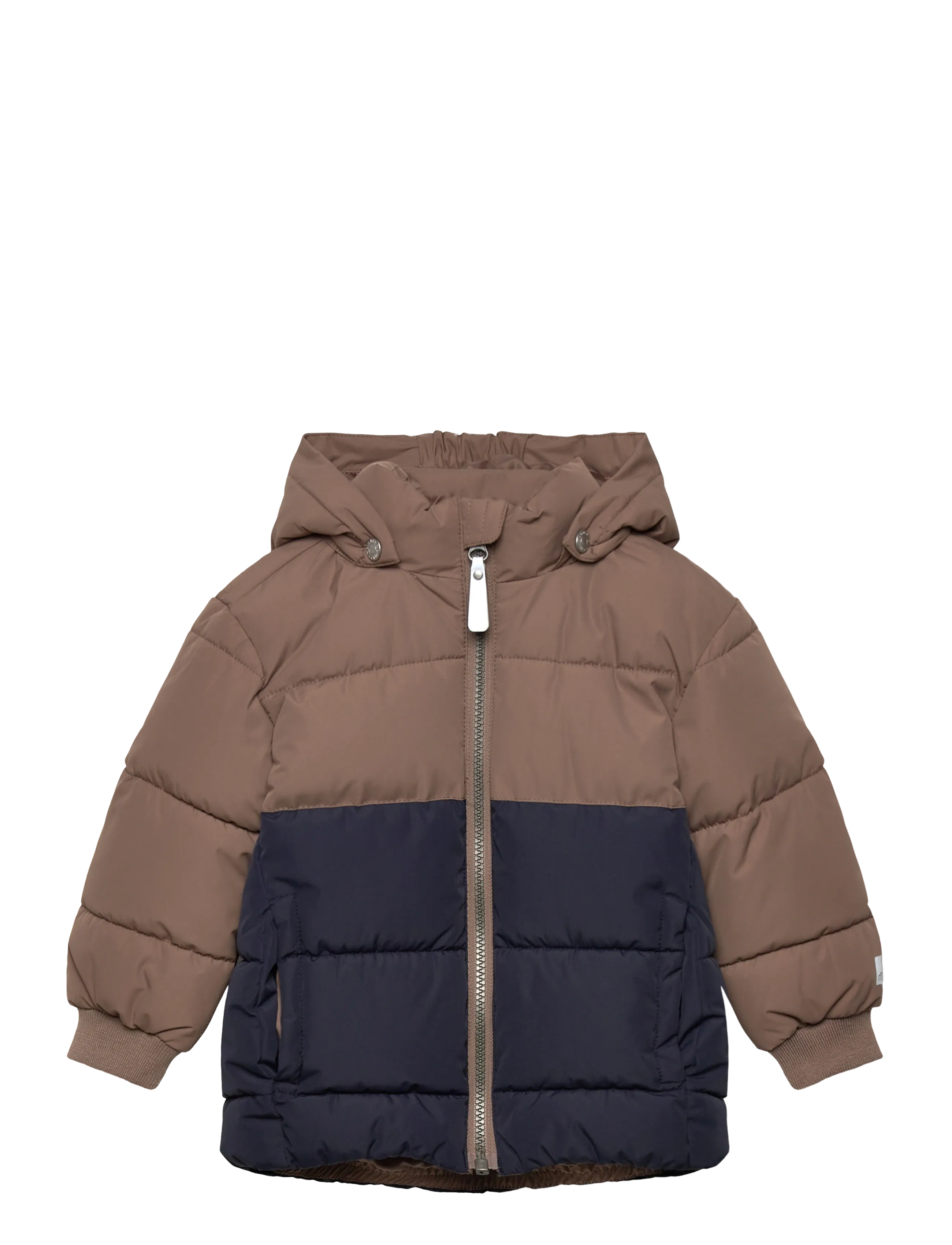 MINYMO Quilted Jacke Colorblock Braun - 122 - Kinder