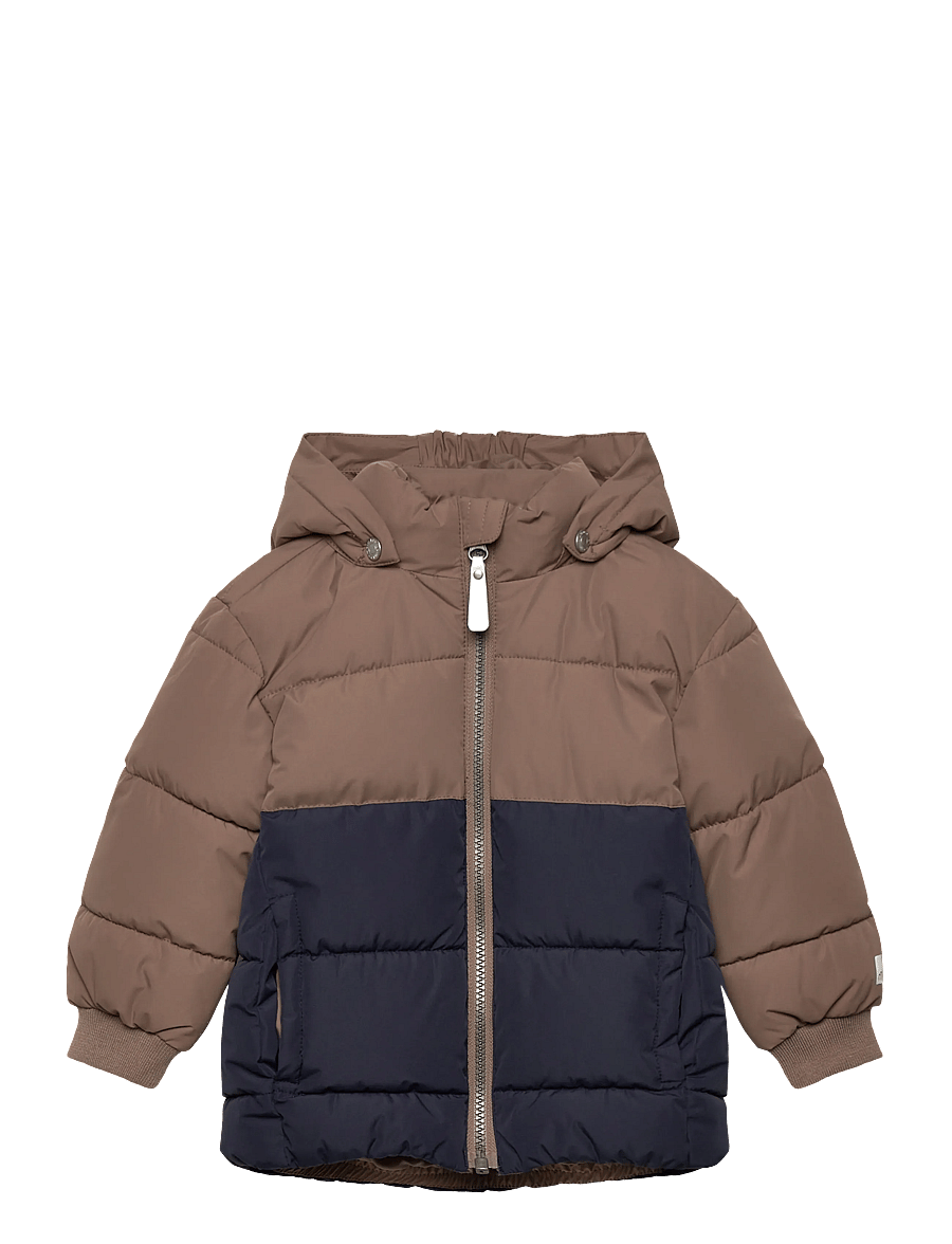 Minymo - Quilted Jacket Colorblock - tepitud joped - caribou - 1