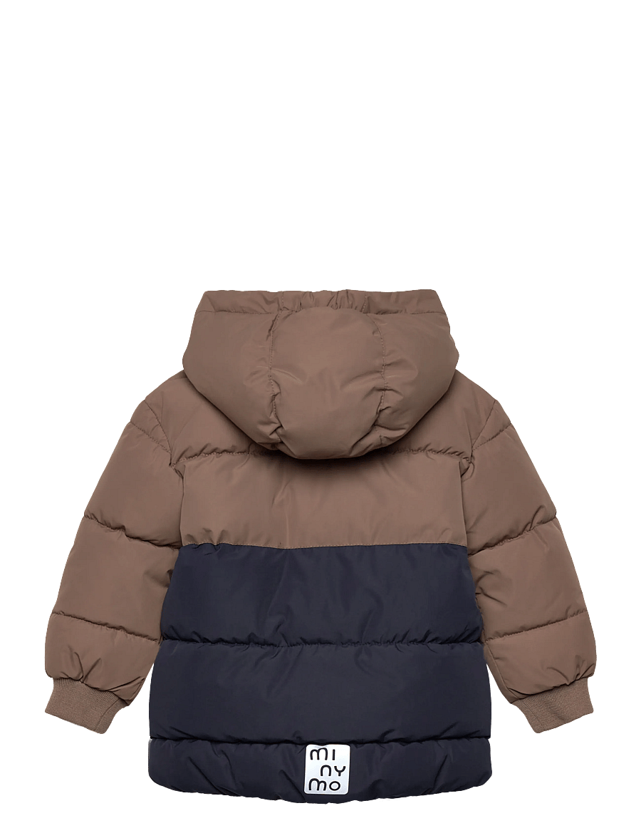 Minymo - Quilted Jacket Colorblock - quilted jassen - caribou - 2