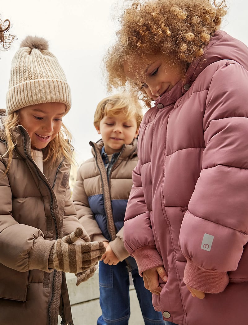 Minymo - Quilted Jacket Colorblock - quilted jackets - caribou - 0