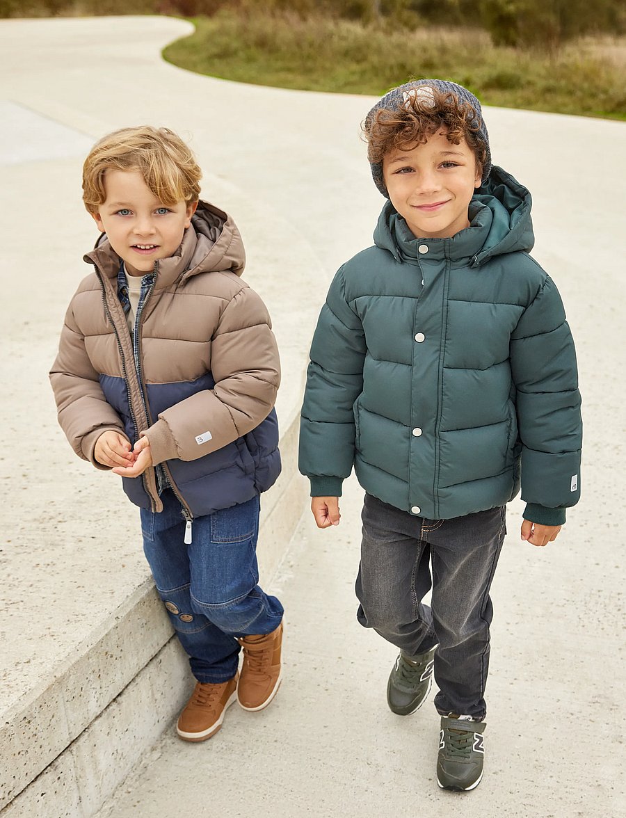 Minymo - Quilted Jacket Colorblock - quilted jassen - caribou - 5
