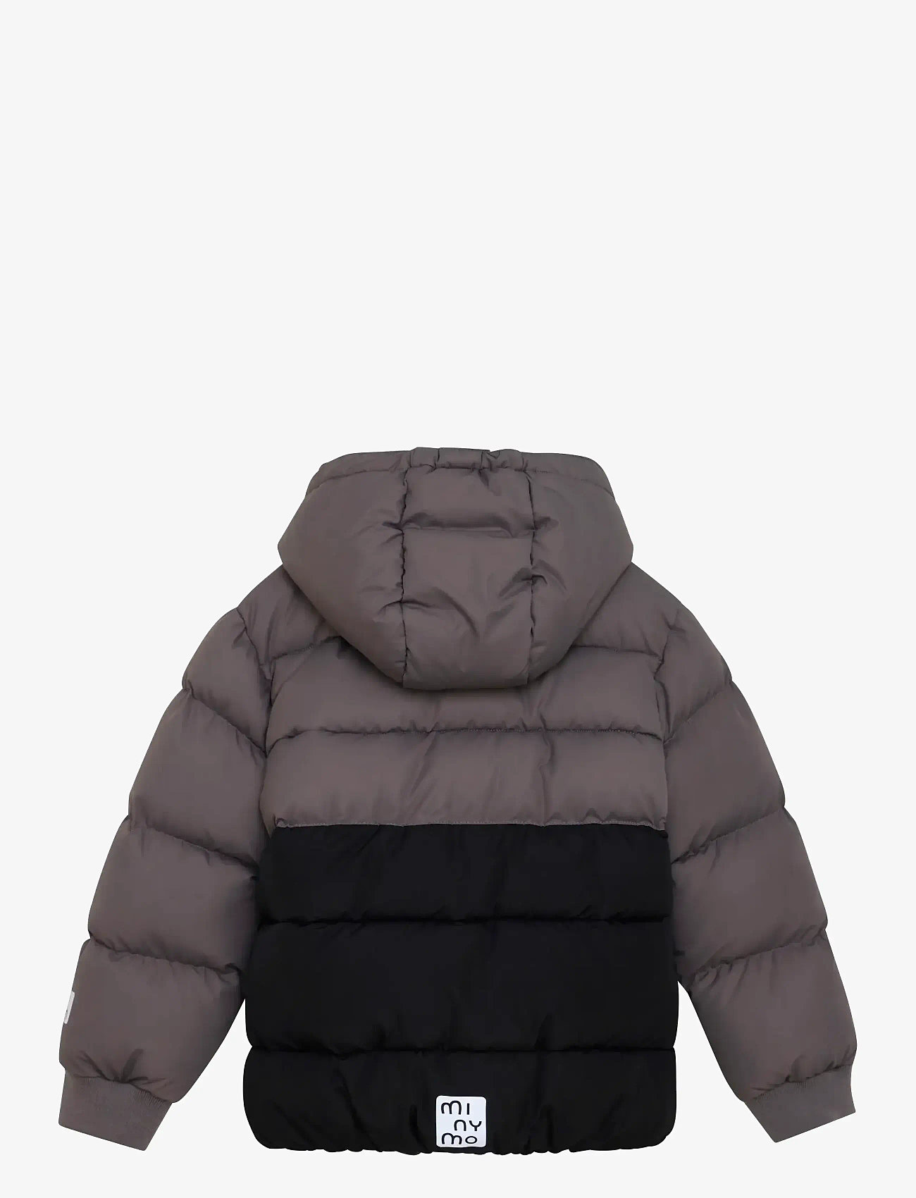 Minymo - Quilted Jacket Colorblock - quiltade jackor - dark gull grey - 1