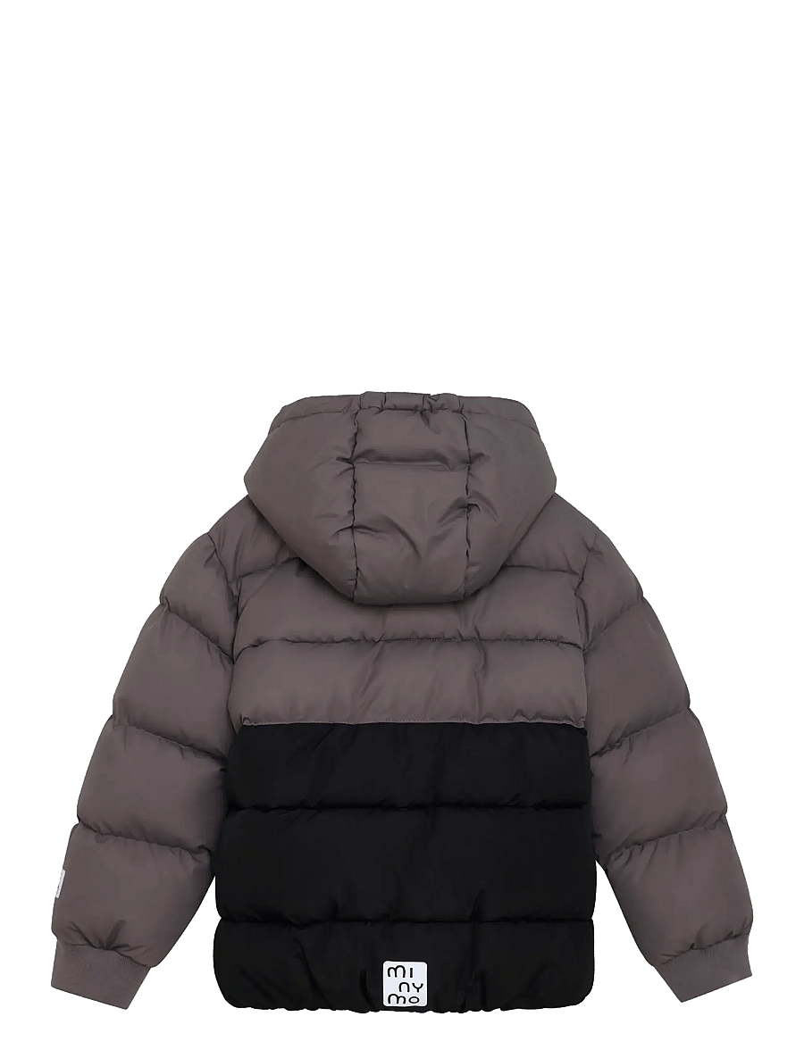 Minymo - Quilted Jacket Colorblock - quilted jackets - dark gull grey - 1