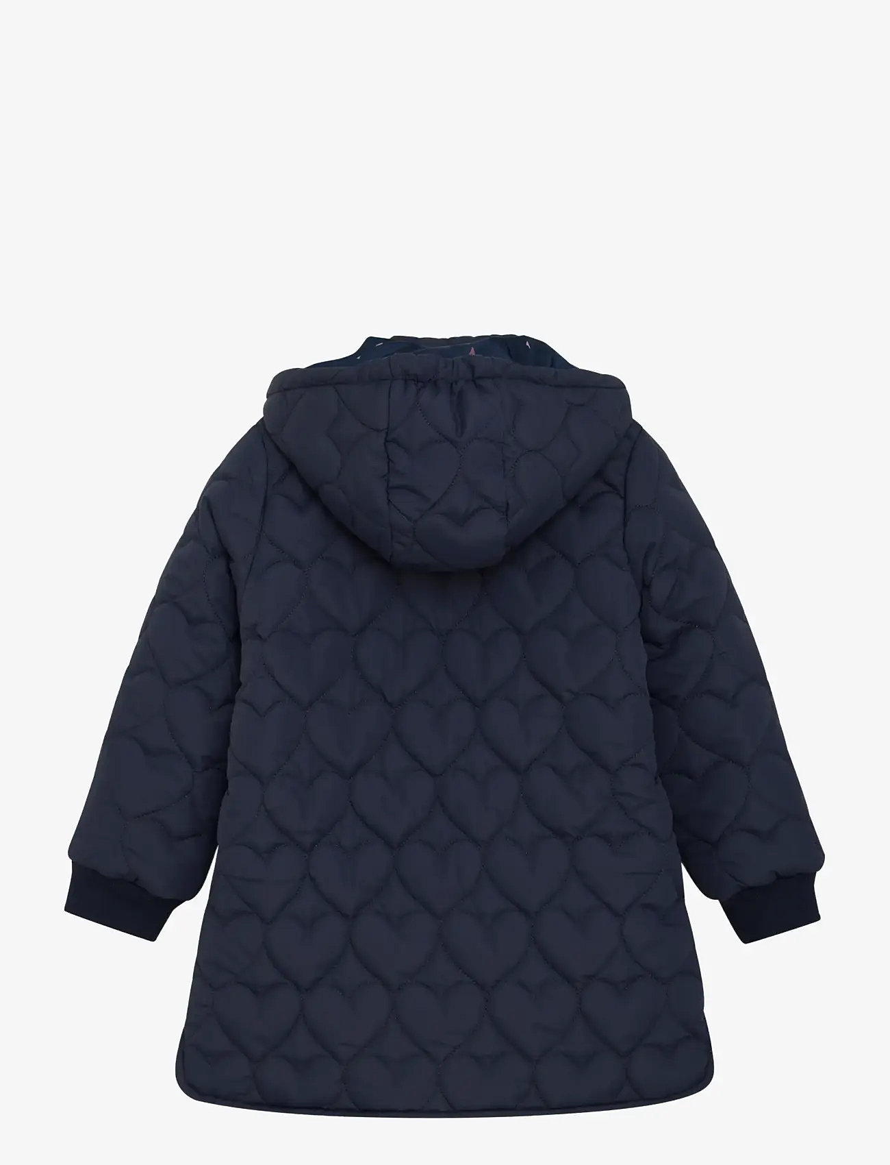 Minymo - Quilted Long Jacket - efterårsjakker - parisian night - 1