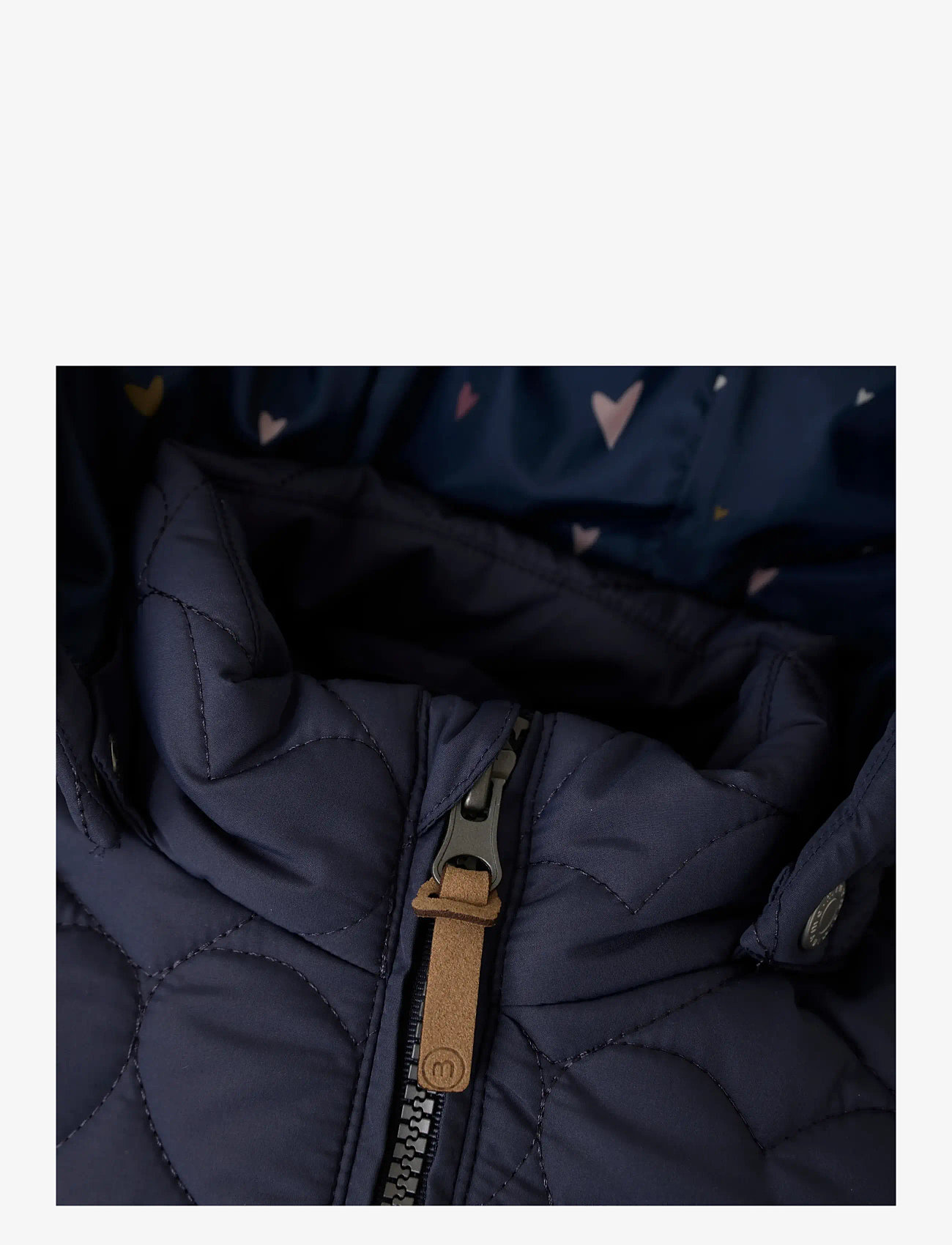 Minymo - Quilted Long Jacket - efterårsjakker - parisian night - 2